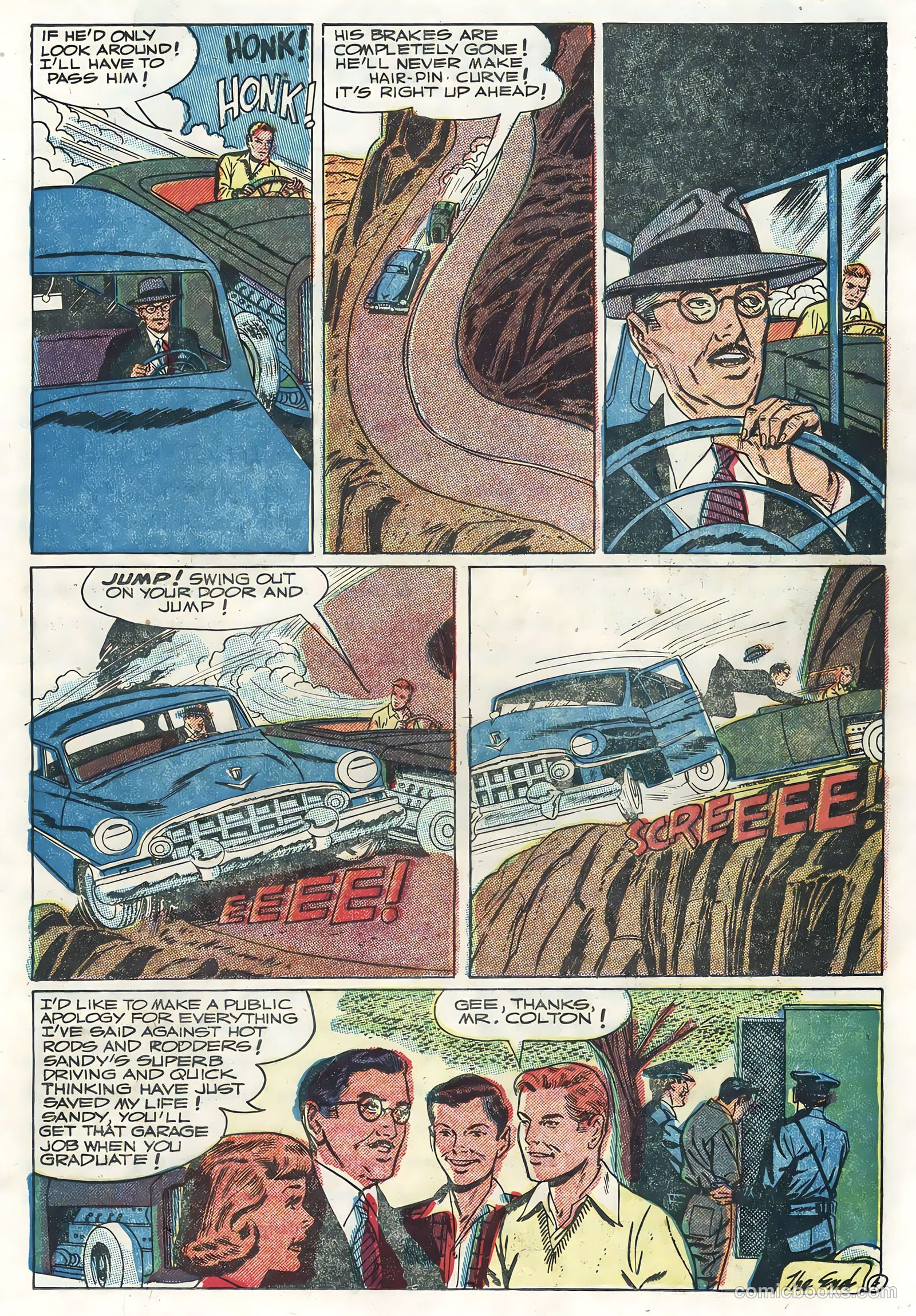 Hot Rods and Racing Cars #22 (1955) — page 13 of 36