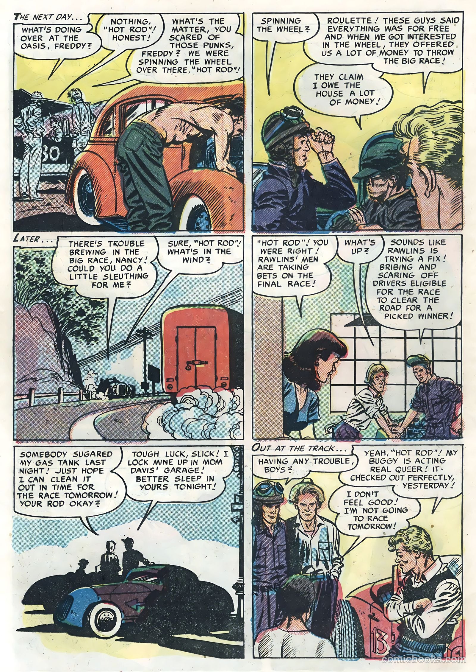 Hot Rods and Racing Cars #22 (1955) — page 20 of 36