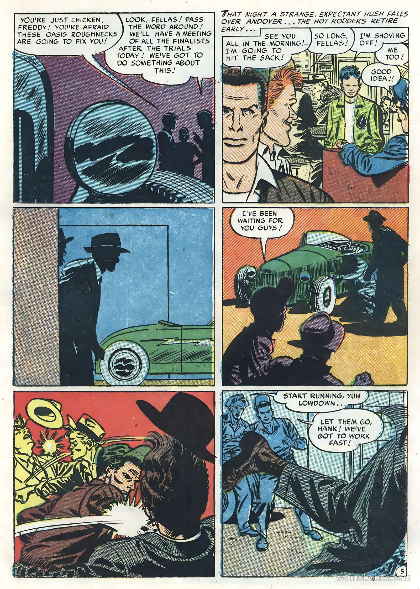 Hot Rods and Racing Cars #22 (1955) — page 21 of 36