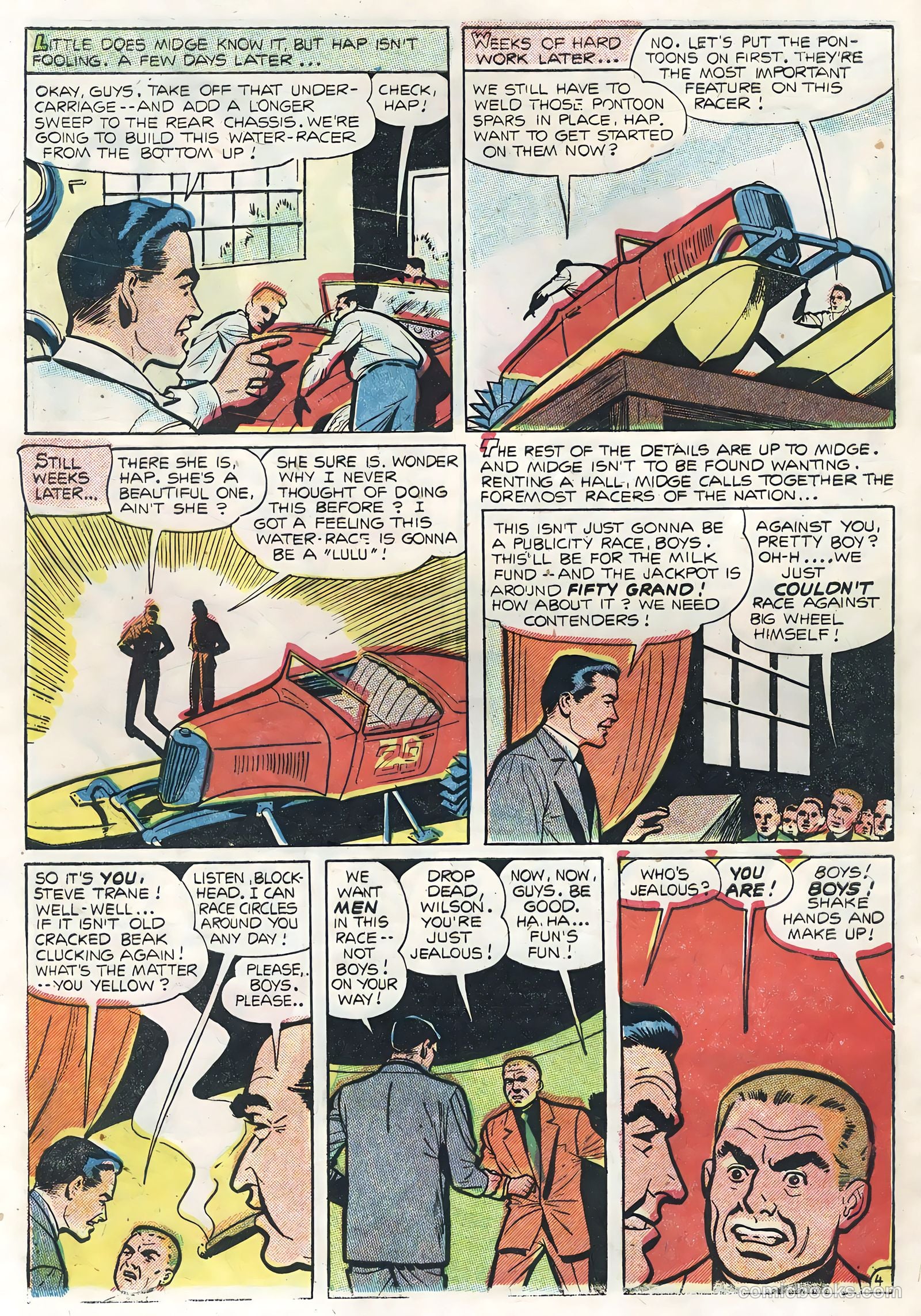 Hot Rods and Racing Cars #22 (1955) — page 28 of 36