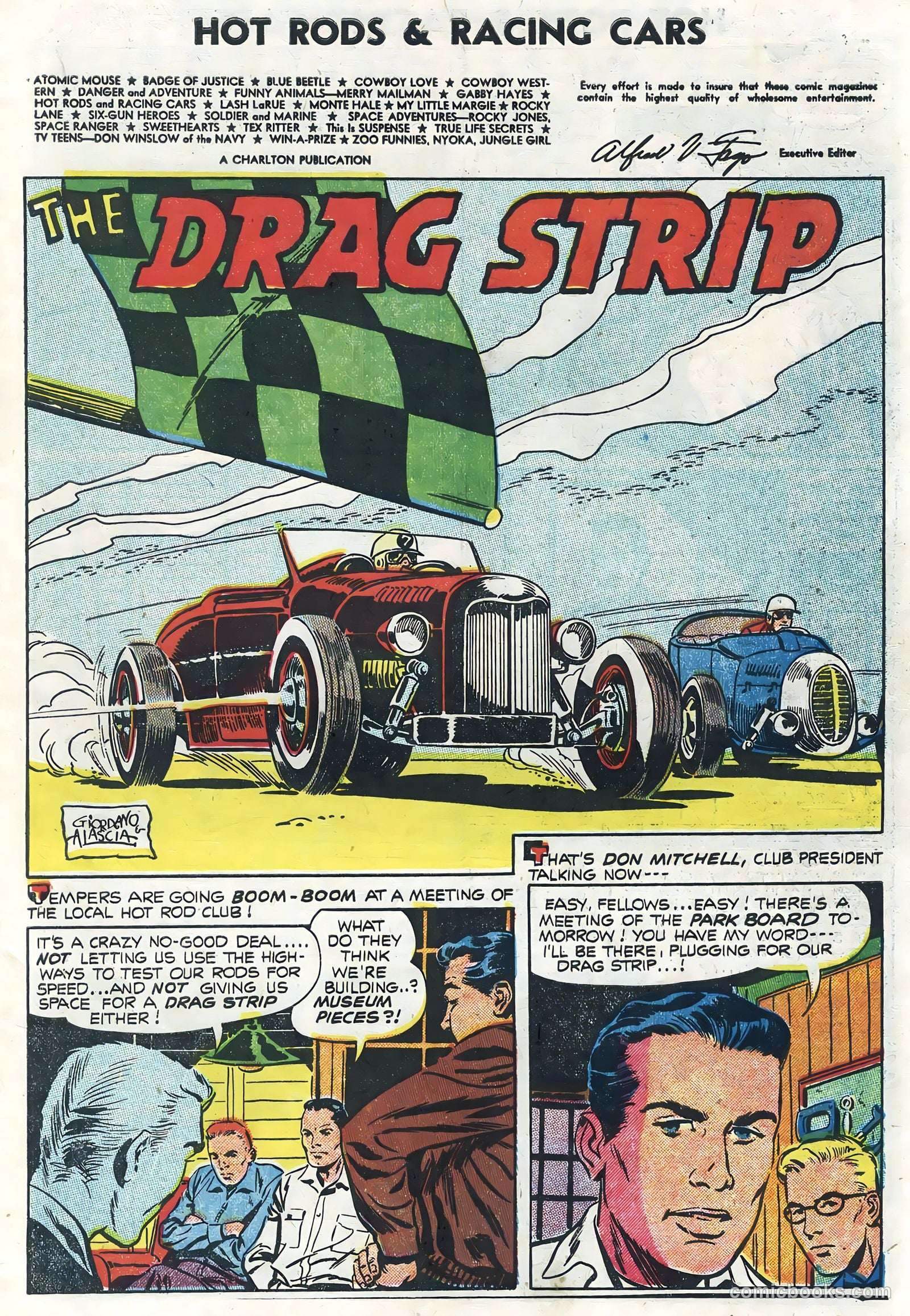 Hot Rods and Racing Cars #23 (1955) — page 3 of 36