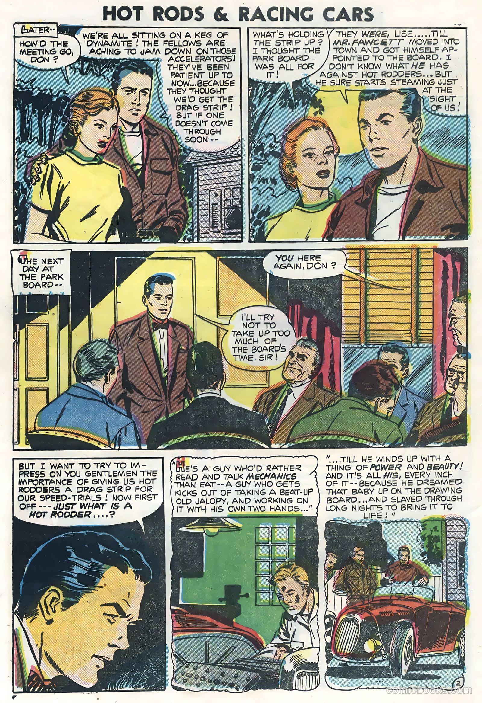 Hot Rods and Racing Cars #23 (1955) — page 4 of 36