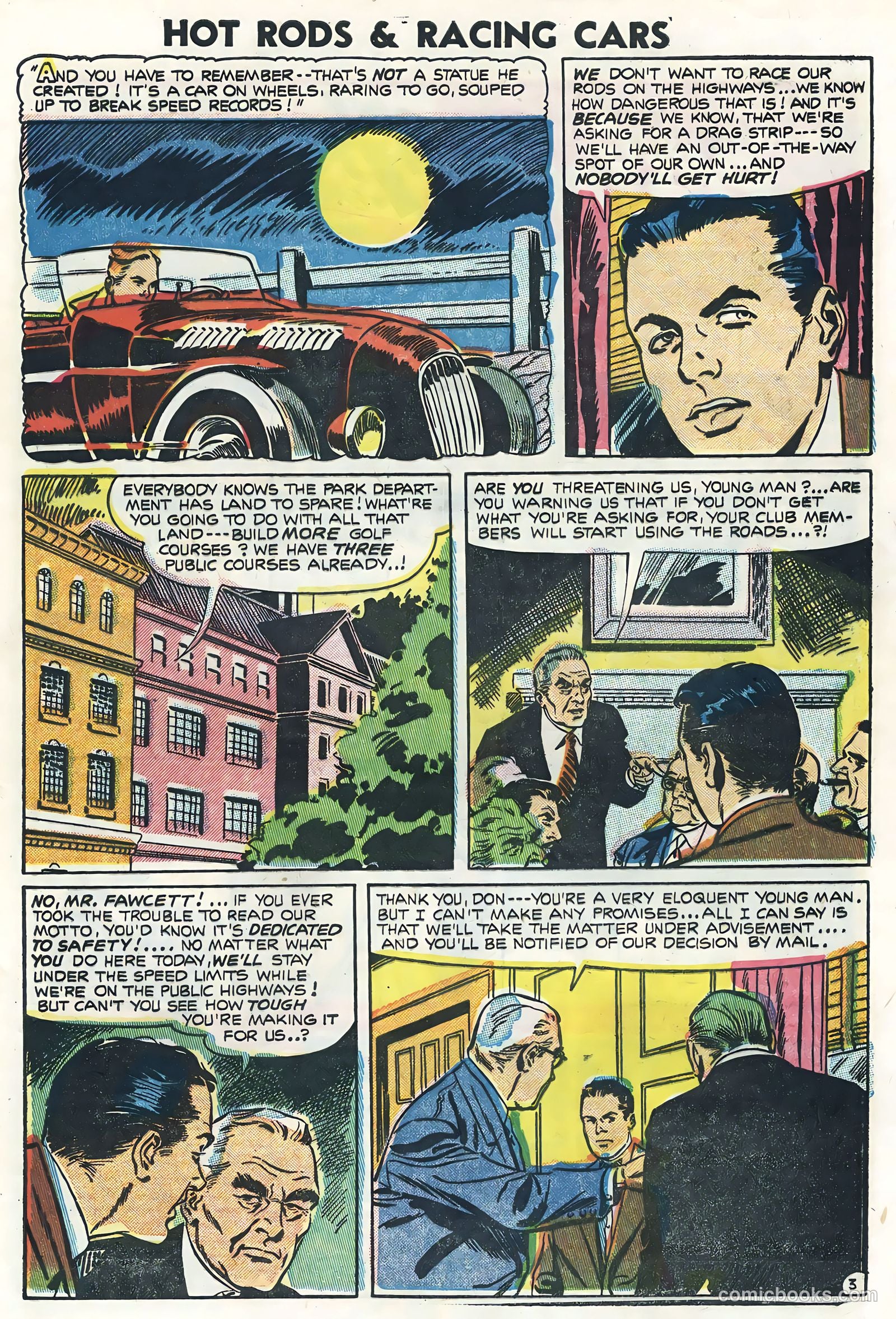 Hot Rods and Racing Cars #23 (1955) — page 5 of 36