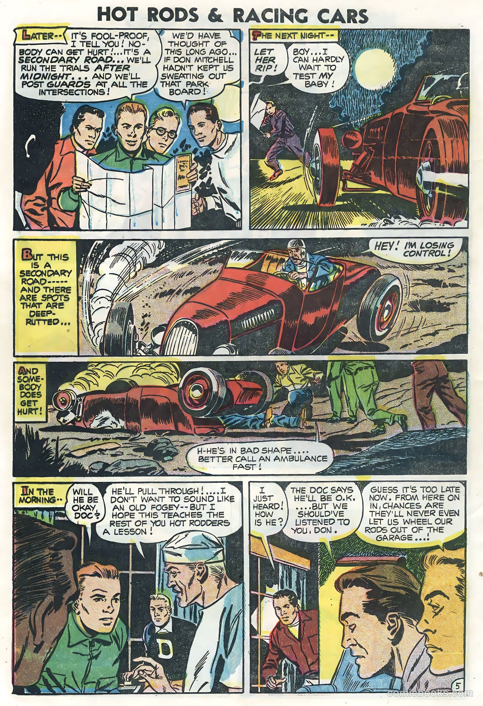 Hot Rods and Racing Cars #23 (1955) — page 8 of 36