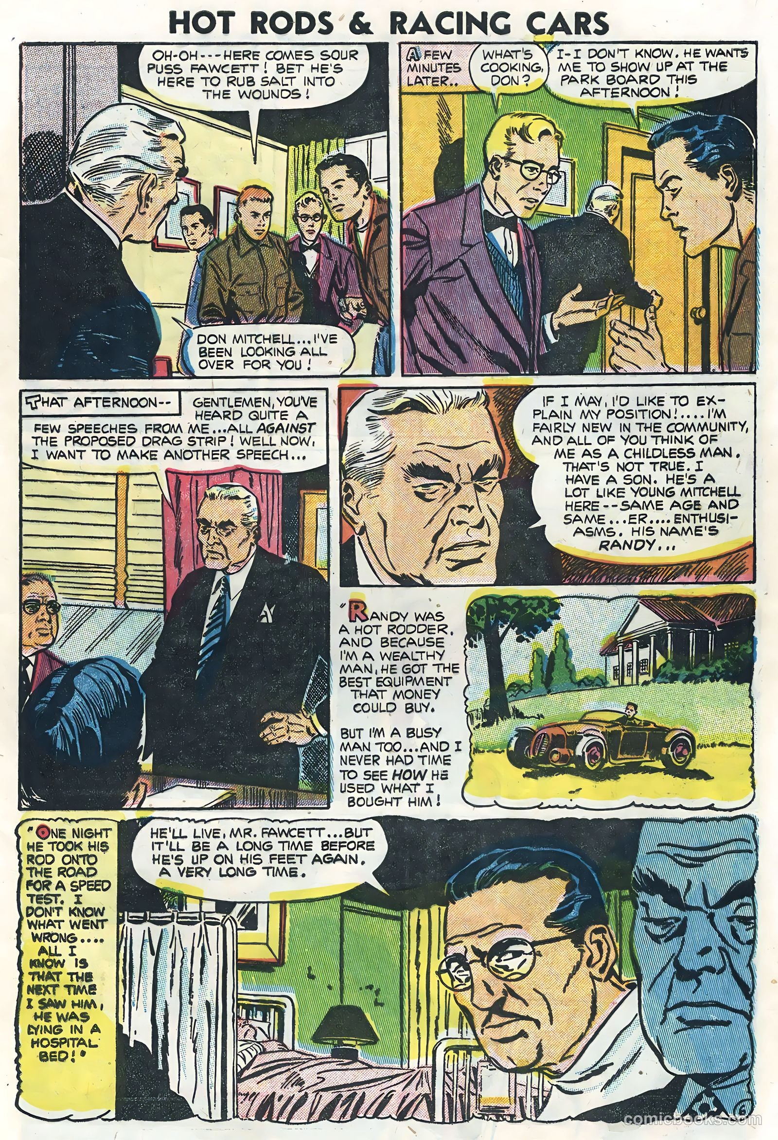 Hot Rods and Racing Cars #23 (1955) — page 9 of 36