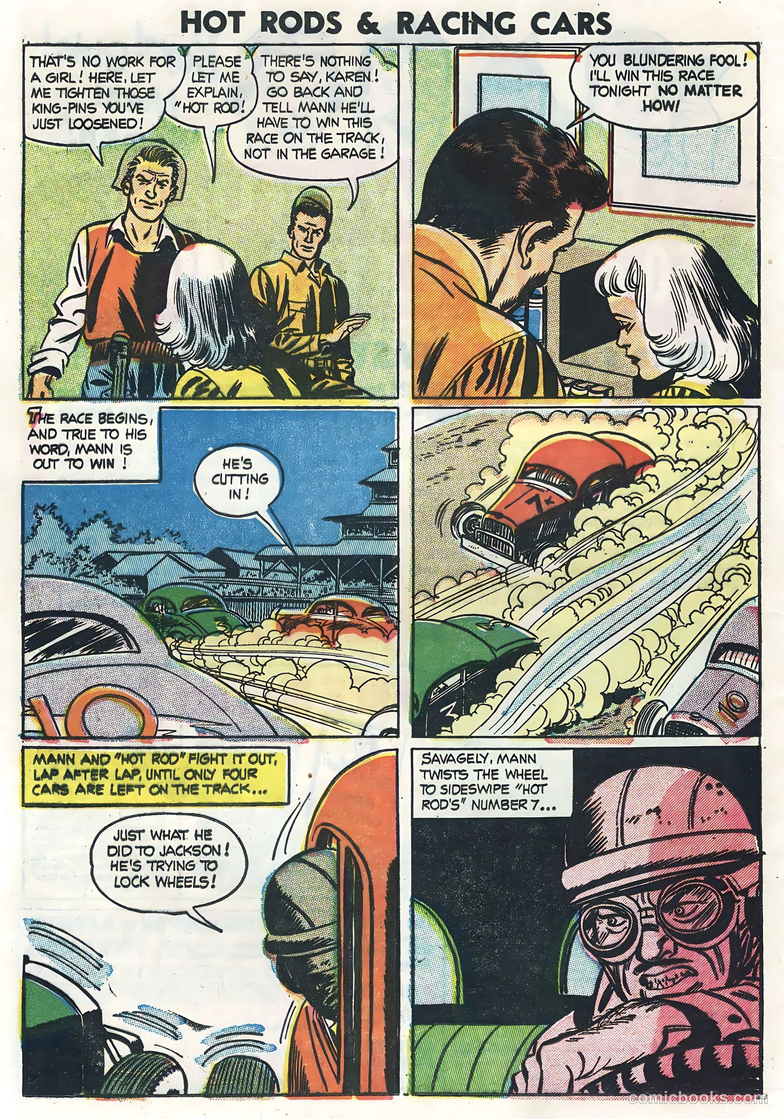 Hot Rods and Racing Cars #23 (1955) — page 16 of 36
