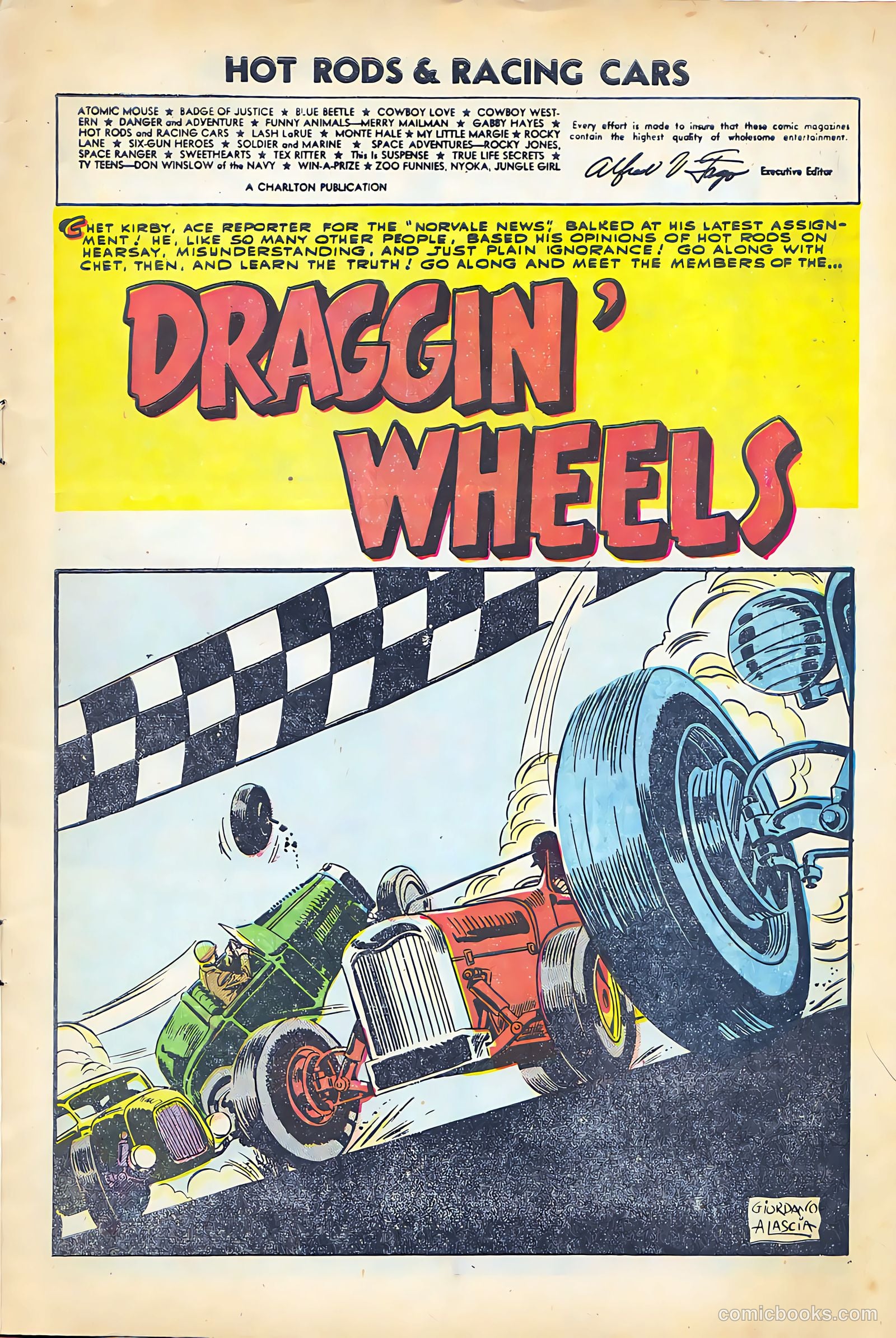 Hot Rods and Racing Cars #24 (1955) — page 3 of 36