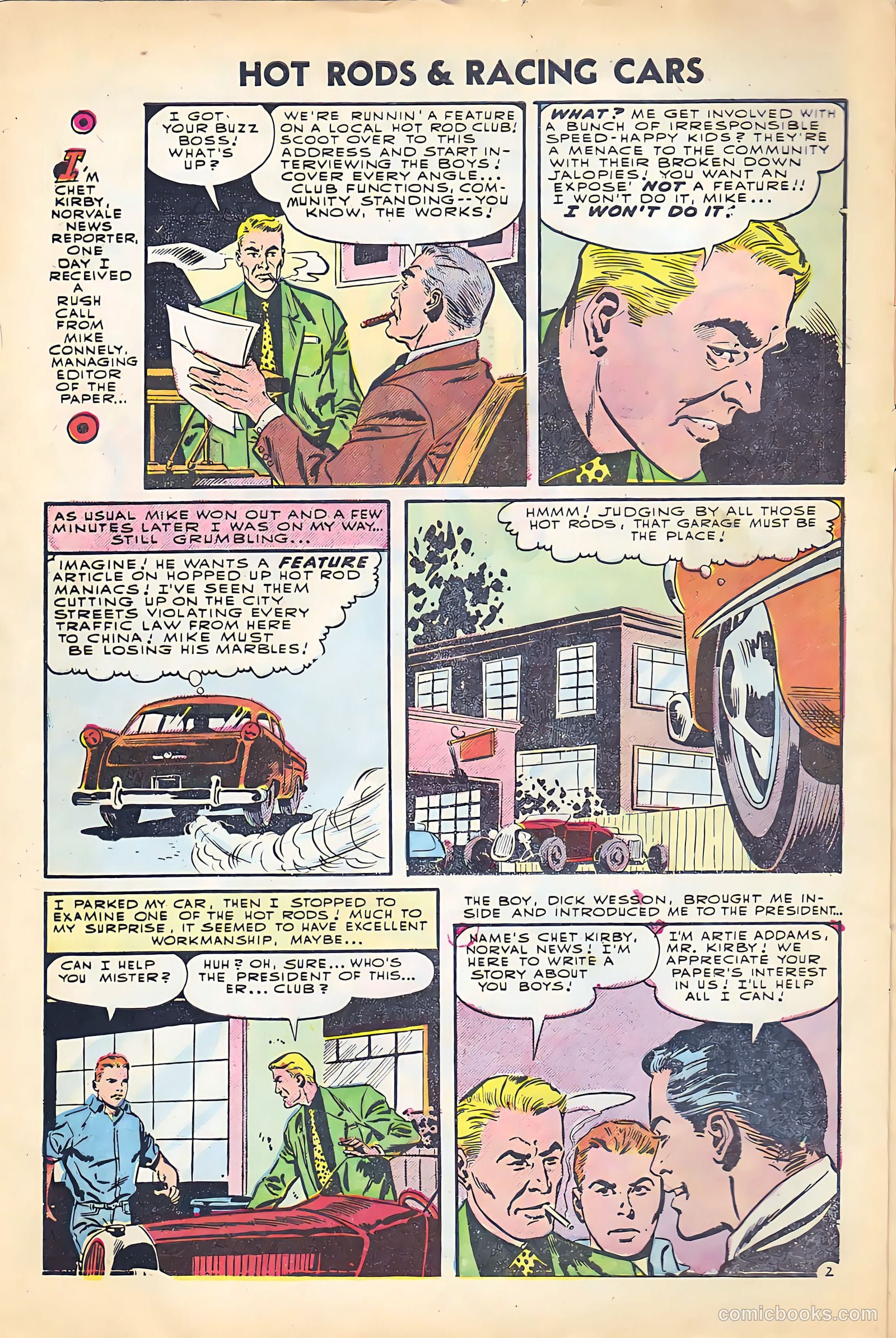 Hot Rods and Racing Cars #24 (1955) — page 4 of 36
