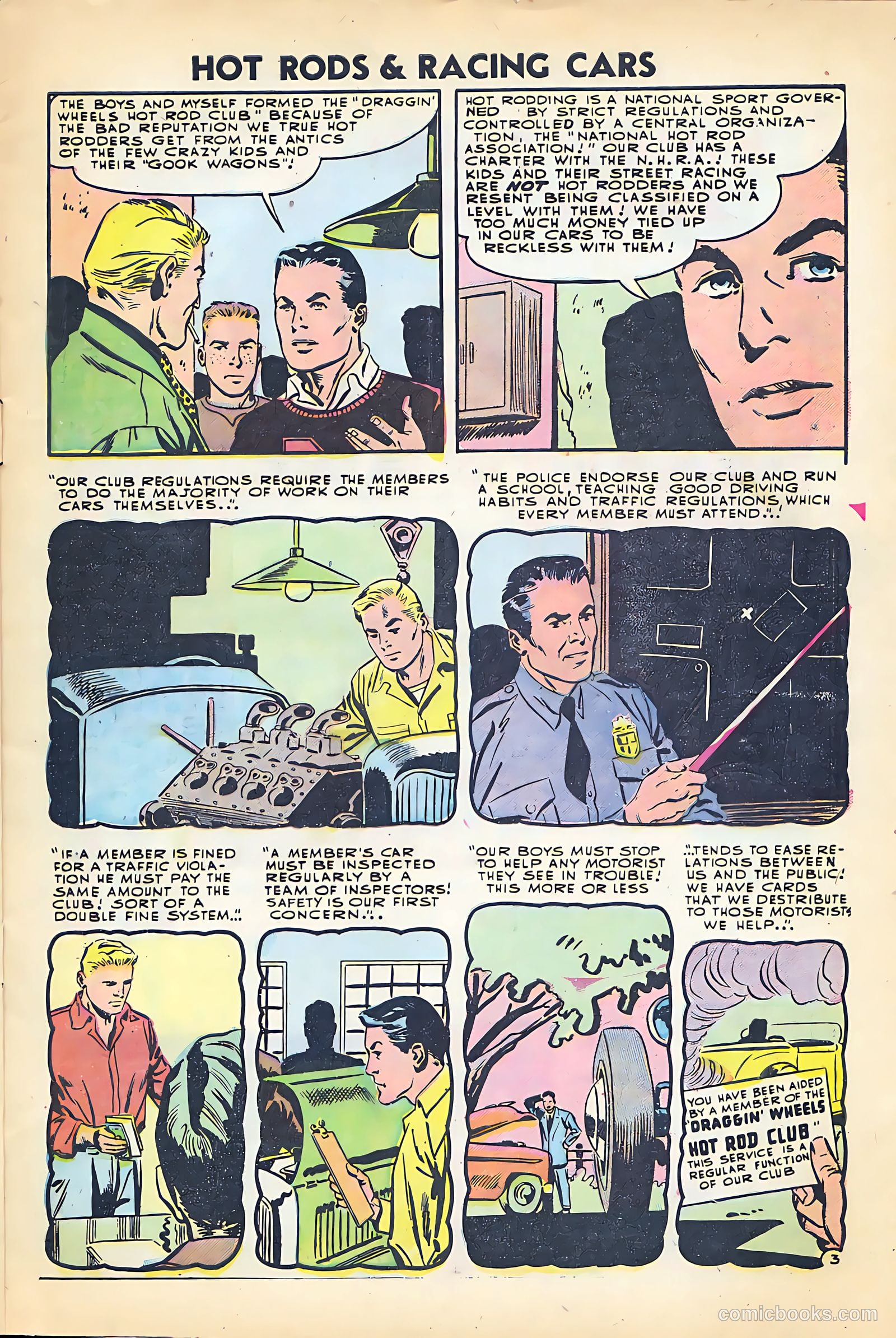 Hot Rods and Racing Cars #24 (1955) — page 5 of 36