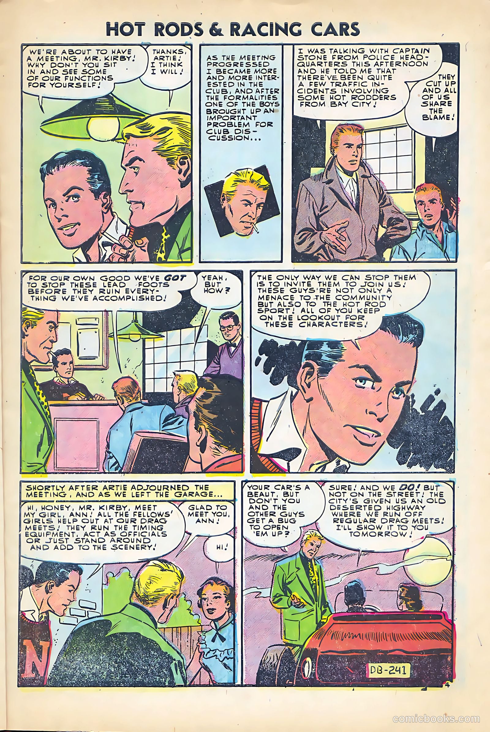 Hot Rods and Racing Cars #24 (1955) — page 7 of 36
