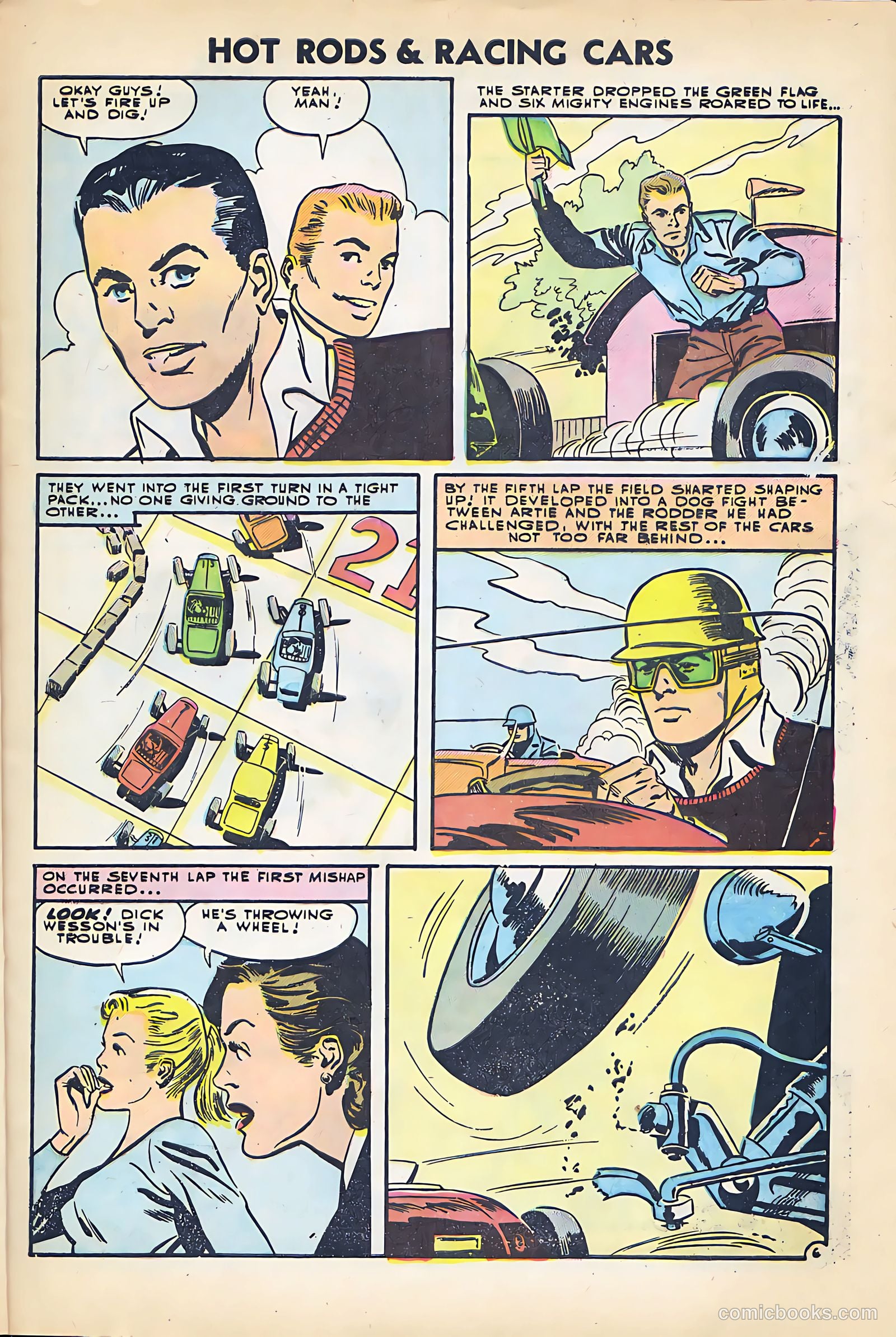 Hot Rods and Racing Cars #24 (1955) — page 9 of 36
