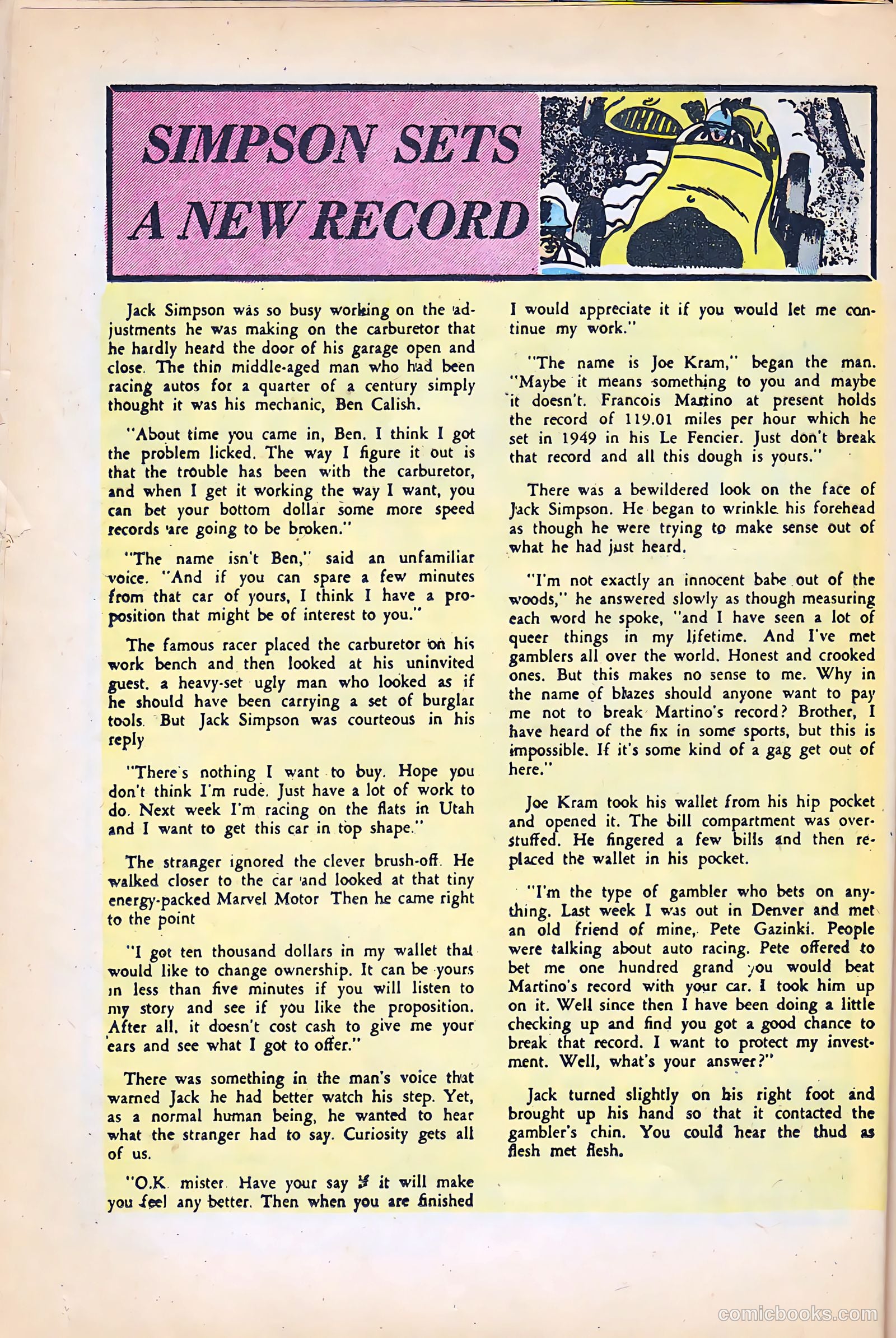 Hot Rods and Racing Cars #24 (1955) — page 16 of 36