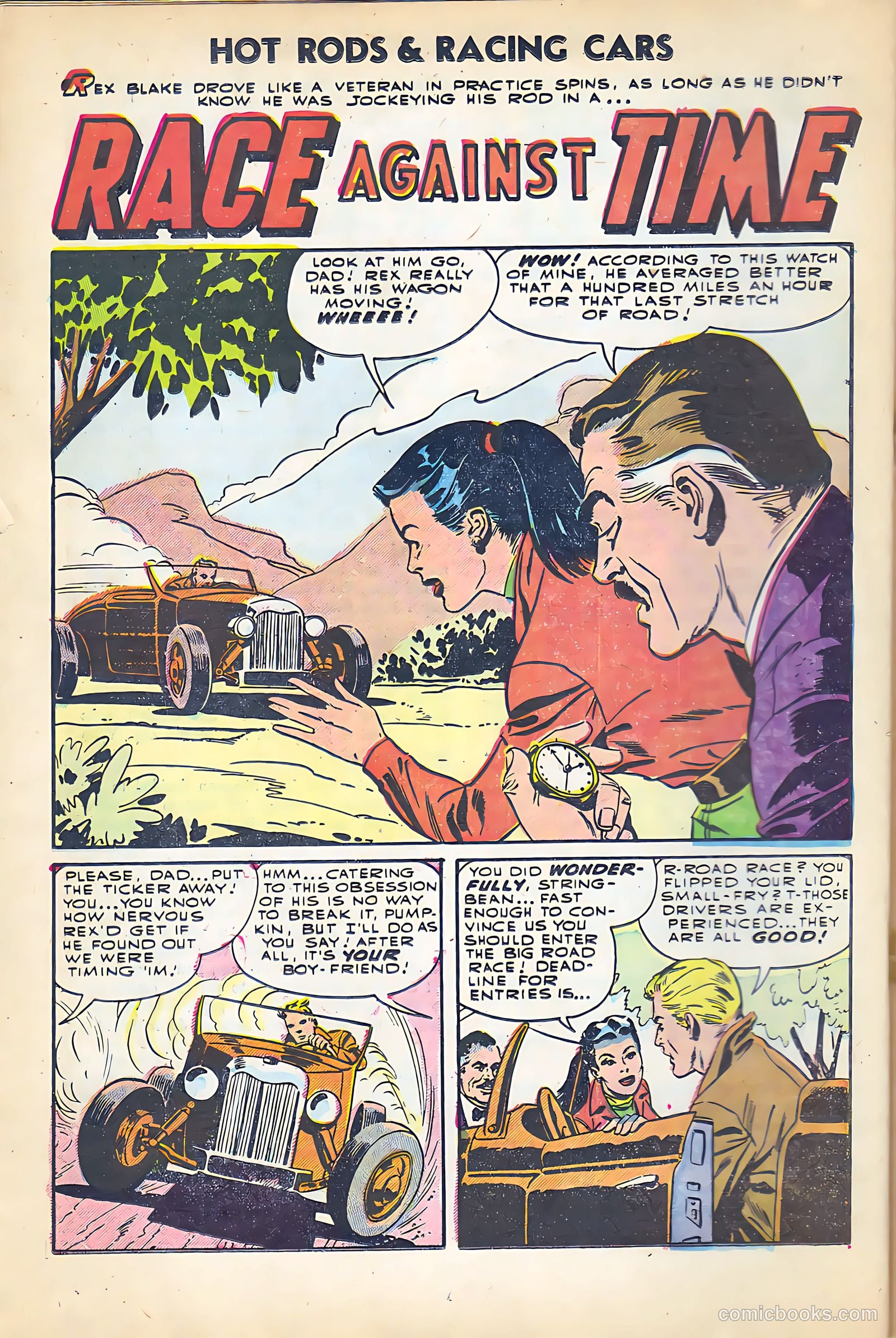 Hot Rods and Racing Cars #24 (1955) — page 18 of 36