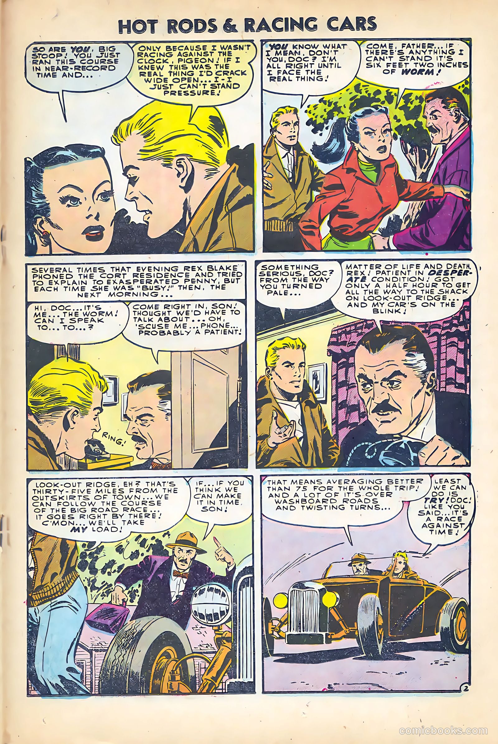 Hot Rods and Racing Cars #24 (1955) — page 19 of 36