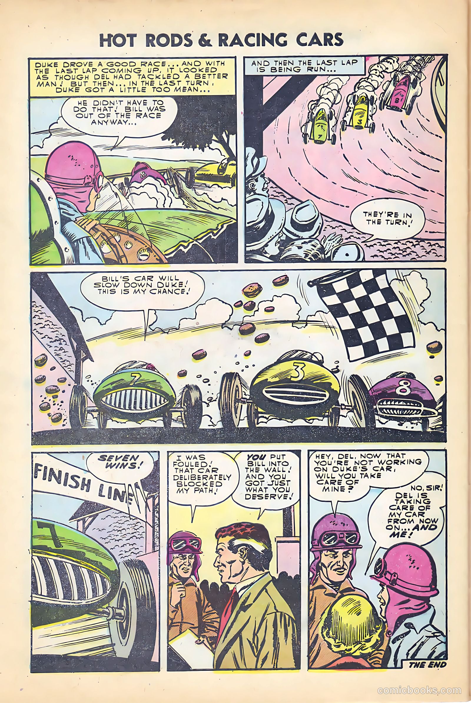 Hot Rods and Racing Cars #24 (1955) — page 28 of 36
