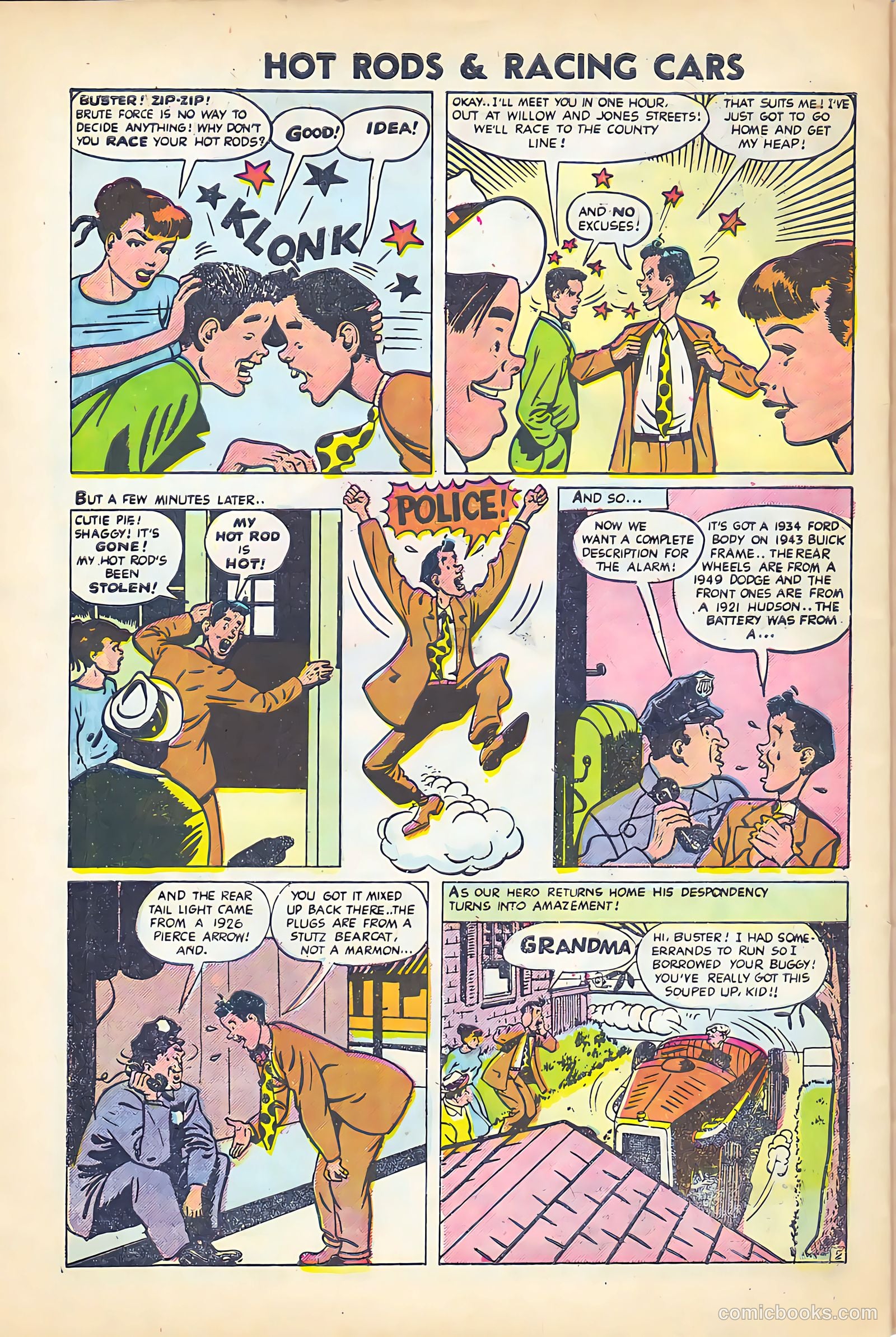 Hot Rods and Racing Cars #24 (1955) — page 30 of 36