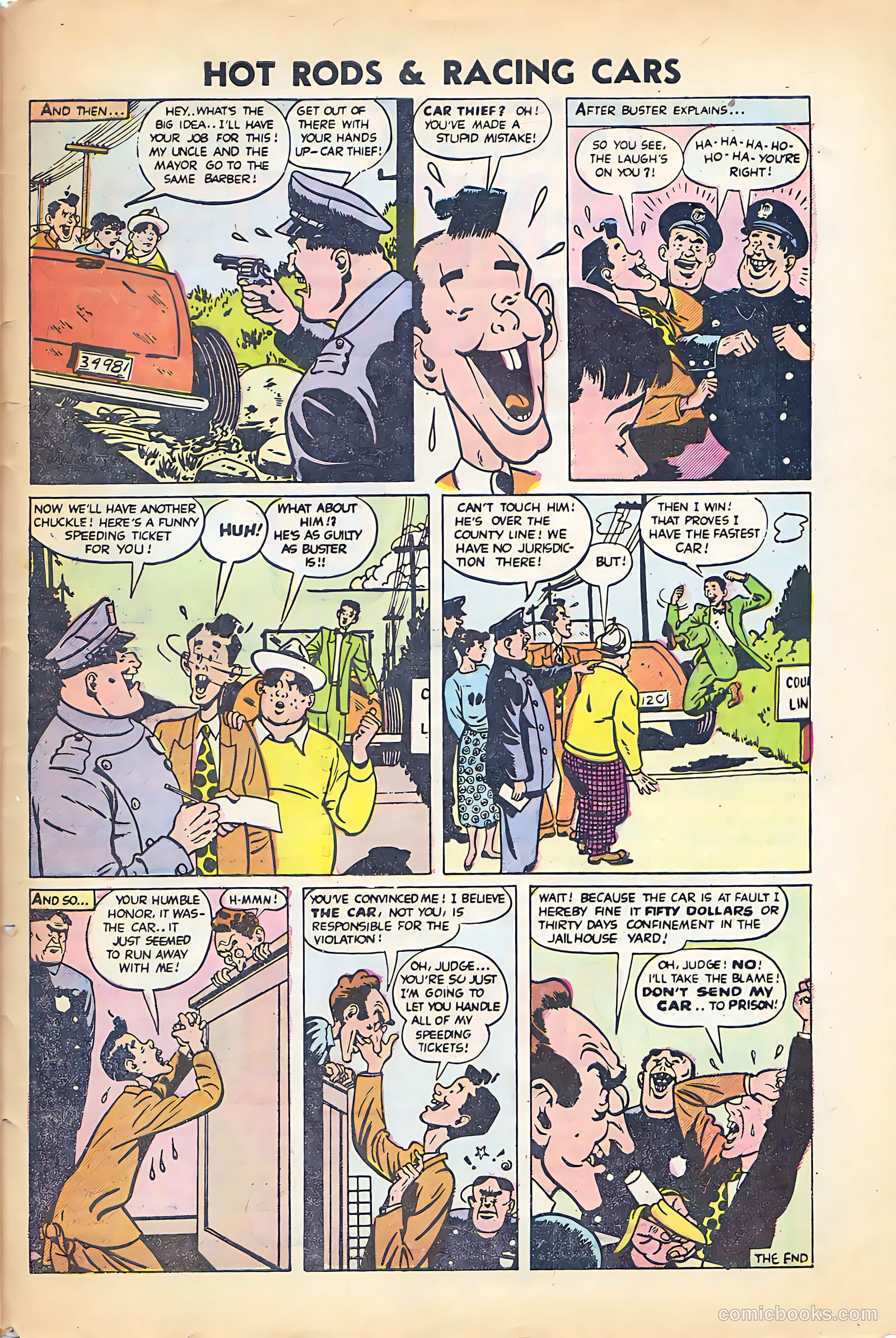 Hot Rods and Racing Cars #24 (1955) — page 33 of 36