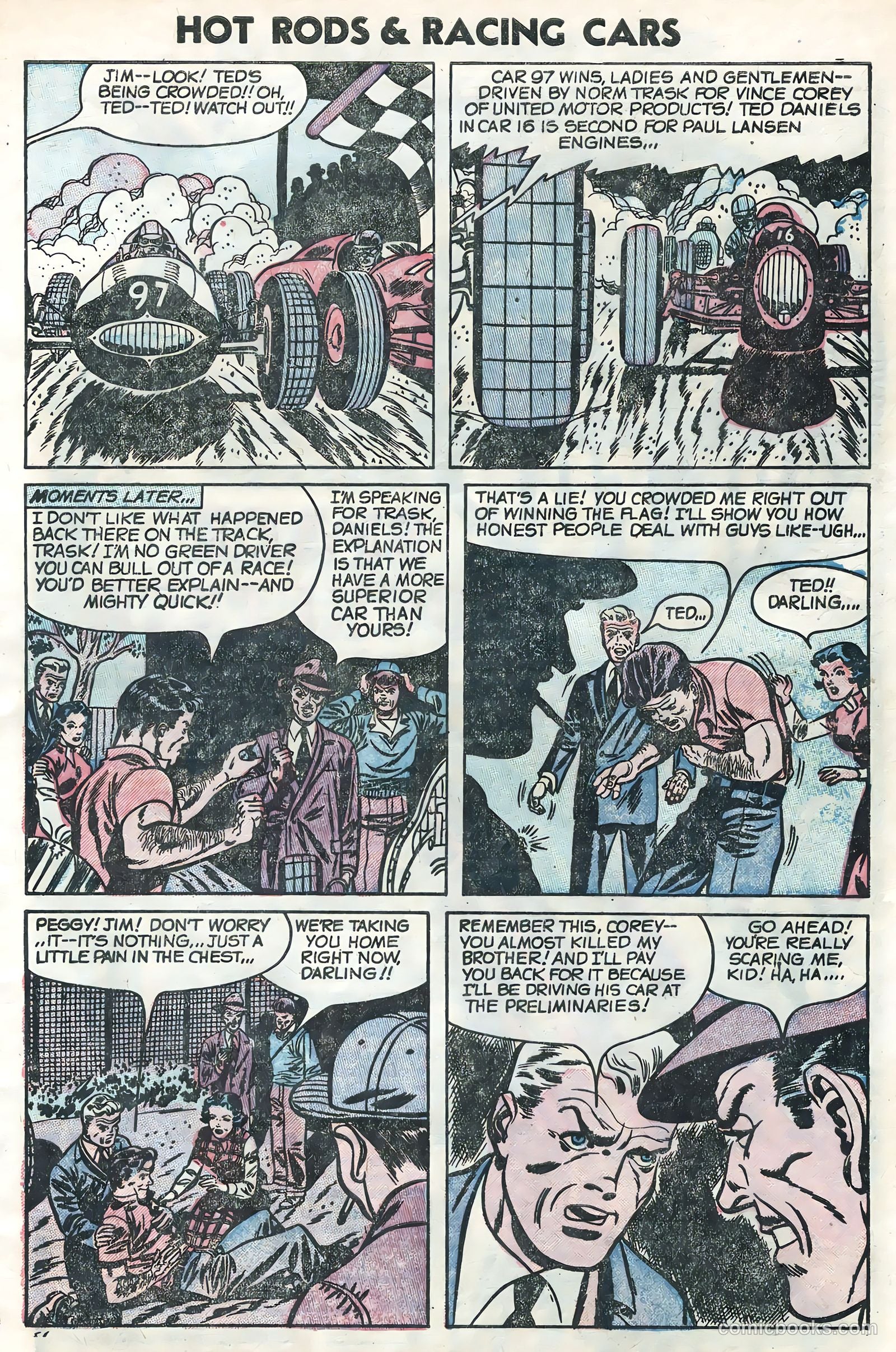 Hot Rods and Racing Cars #25 (1955) — page 5 of 36