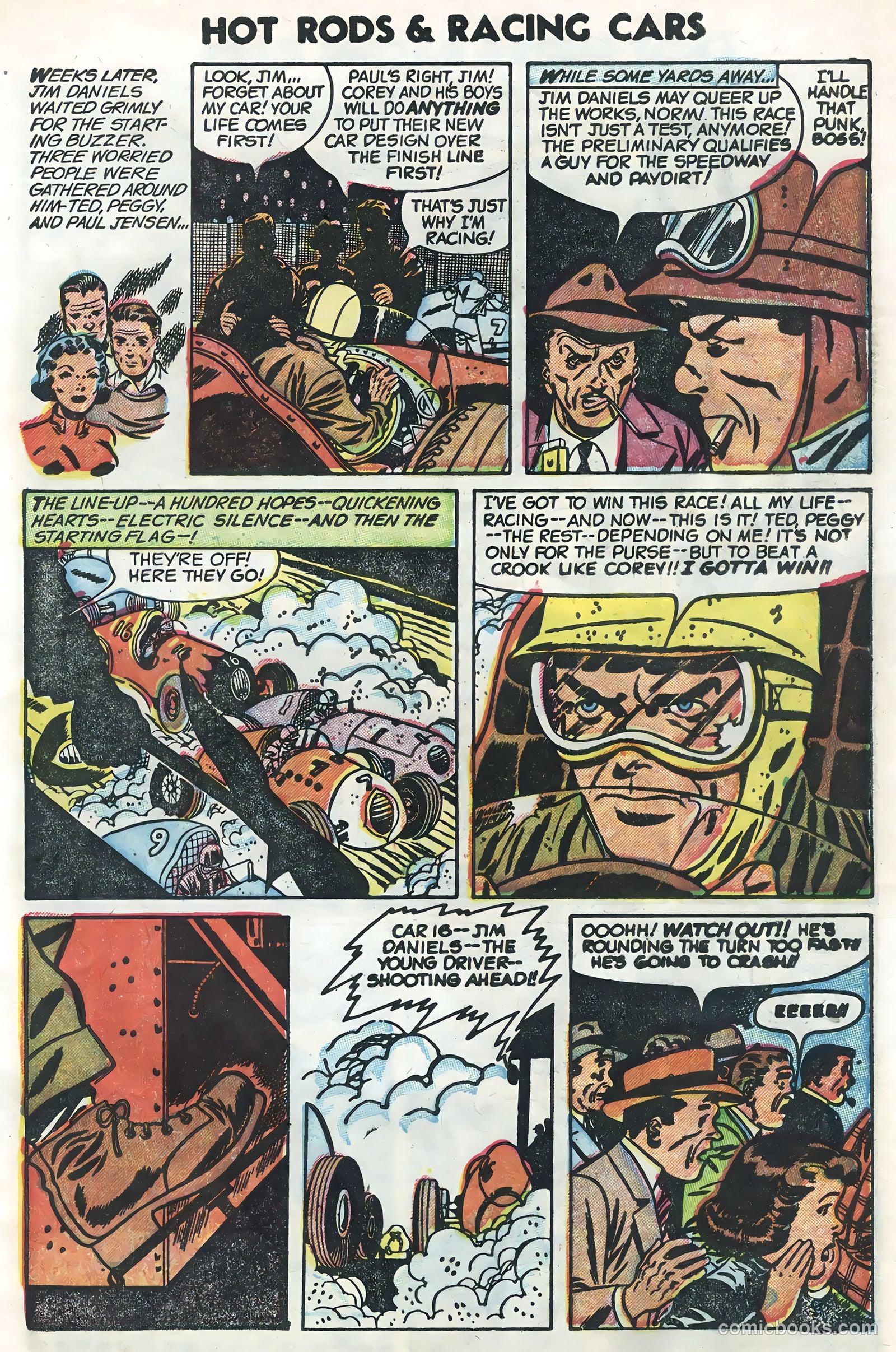 Hot Rods and Racing Cars #25 (1955) — page 7 of 36