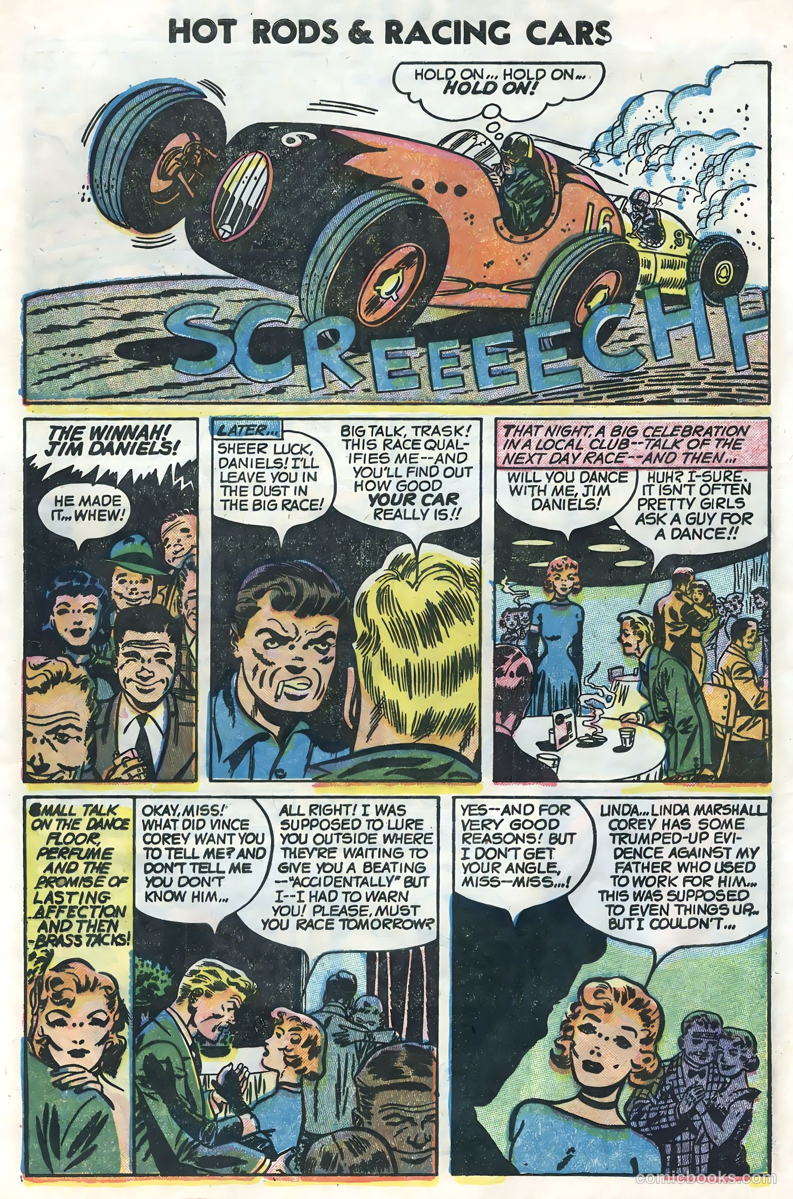 Hot Rods and Racing Cars #25 (1955) — page 8 of 36