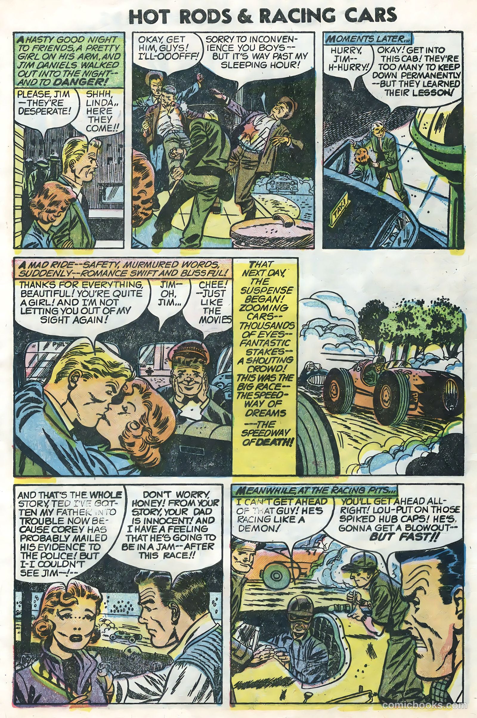 Hot Rods and Racing Cars #25 (1955) — page 9 of 36