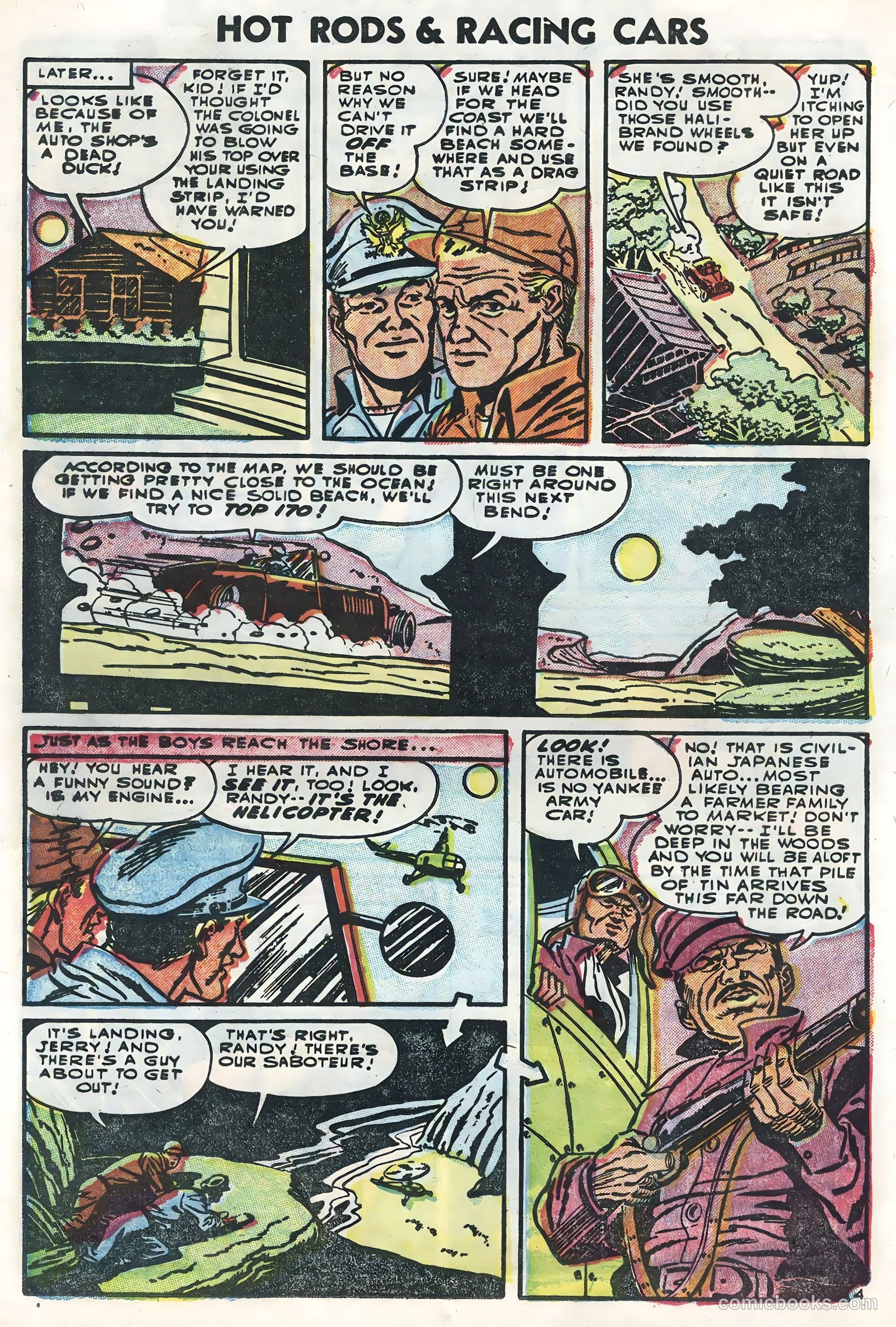 Hot Rods and Racing Cars #25 (1955) — page 14 of 36