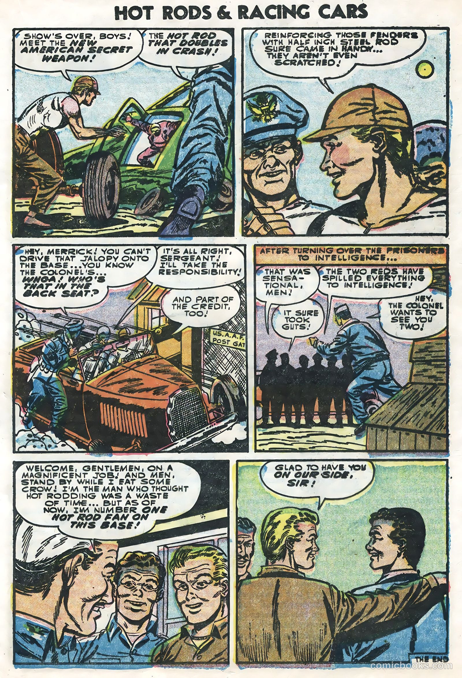 Hot Rods and Racing Cars #25 (1955) — page 17 of 36