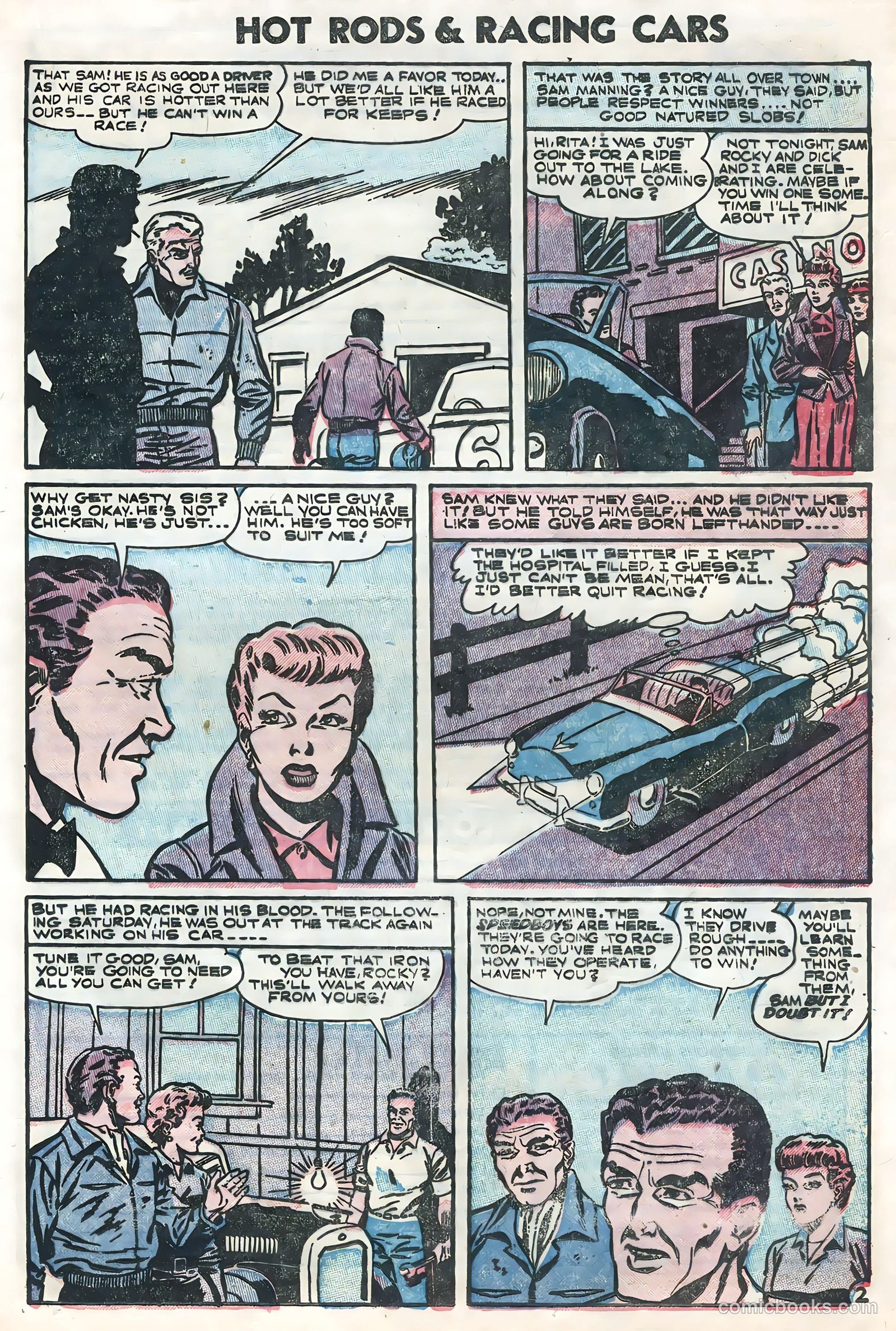 Hot Rods and Racing Cars #25 (1955) — page 21 of 36