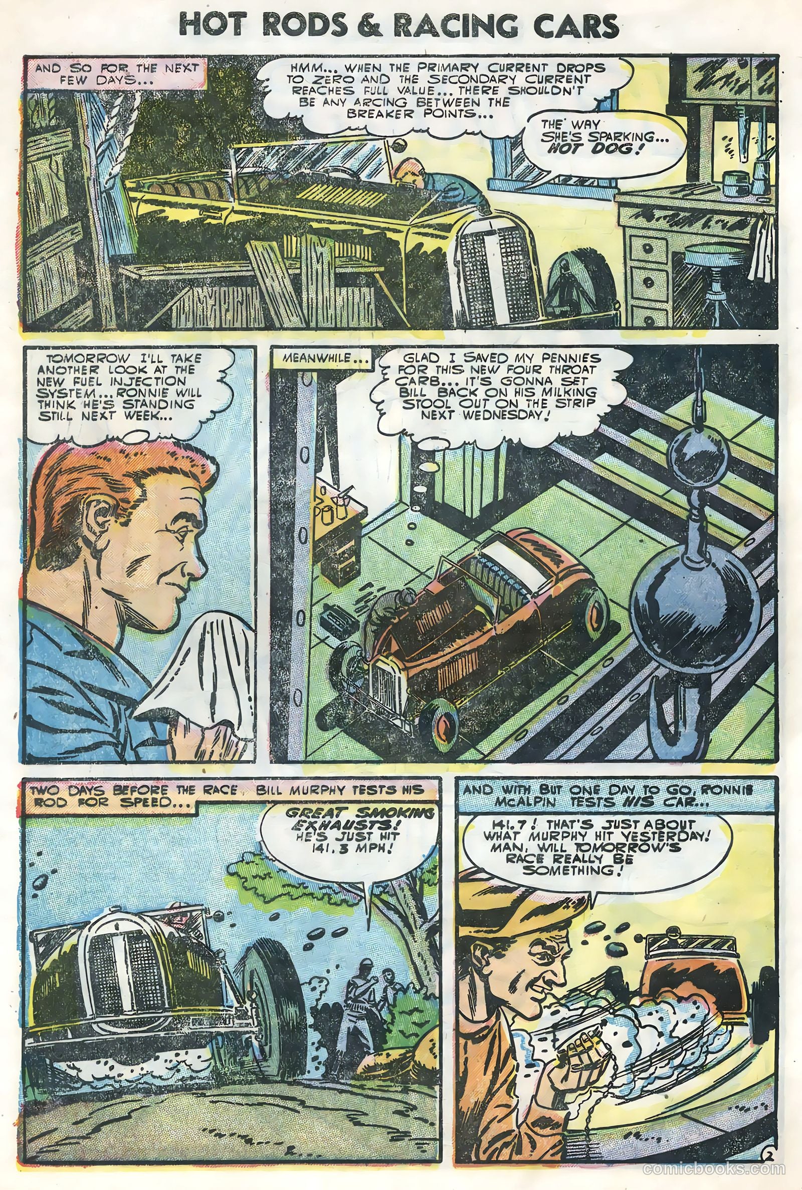 Hot Rods and Racing Cars #25 (1955) — page 28 of 36