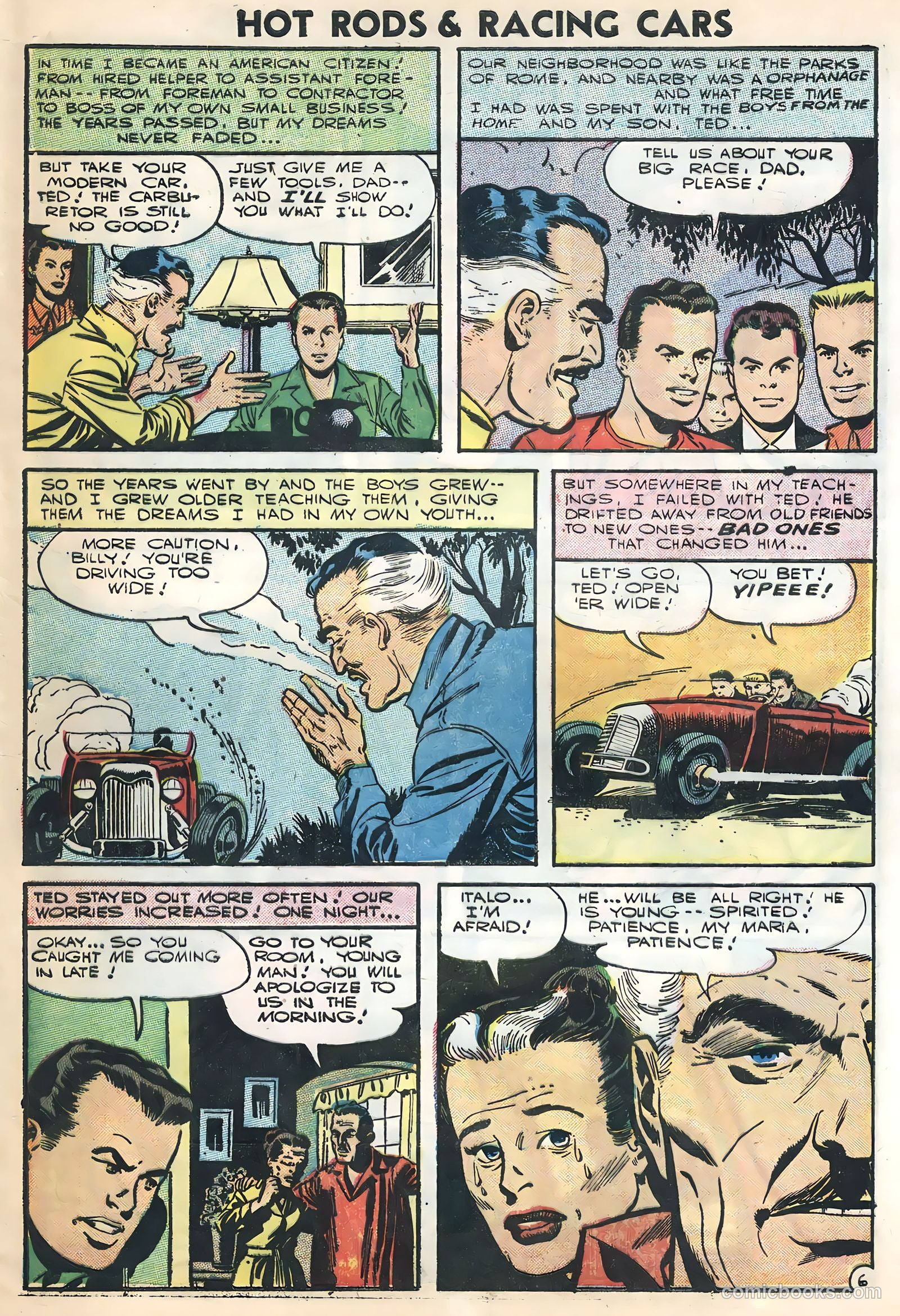 Hot Rods and Racing Cars #26 (1956) — page 9 of 36