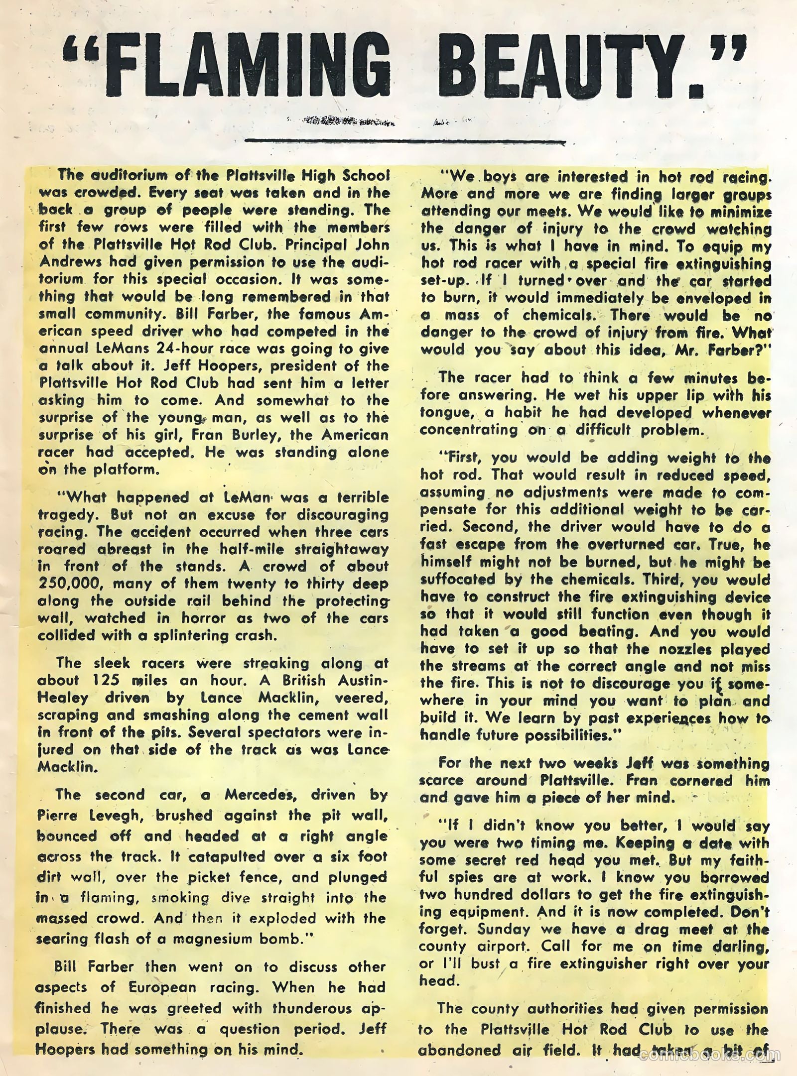 Hot Rods and Racing Cars #26 (1956) — page 17 of 36