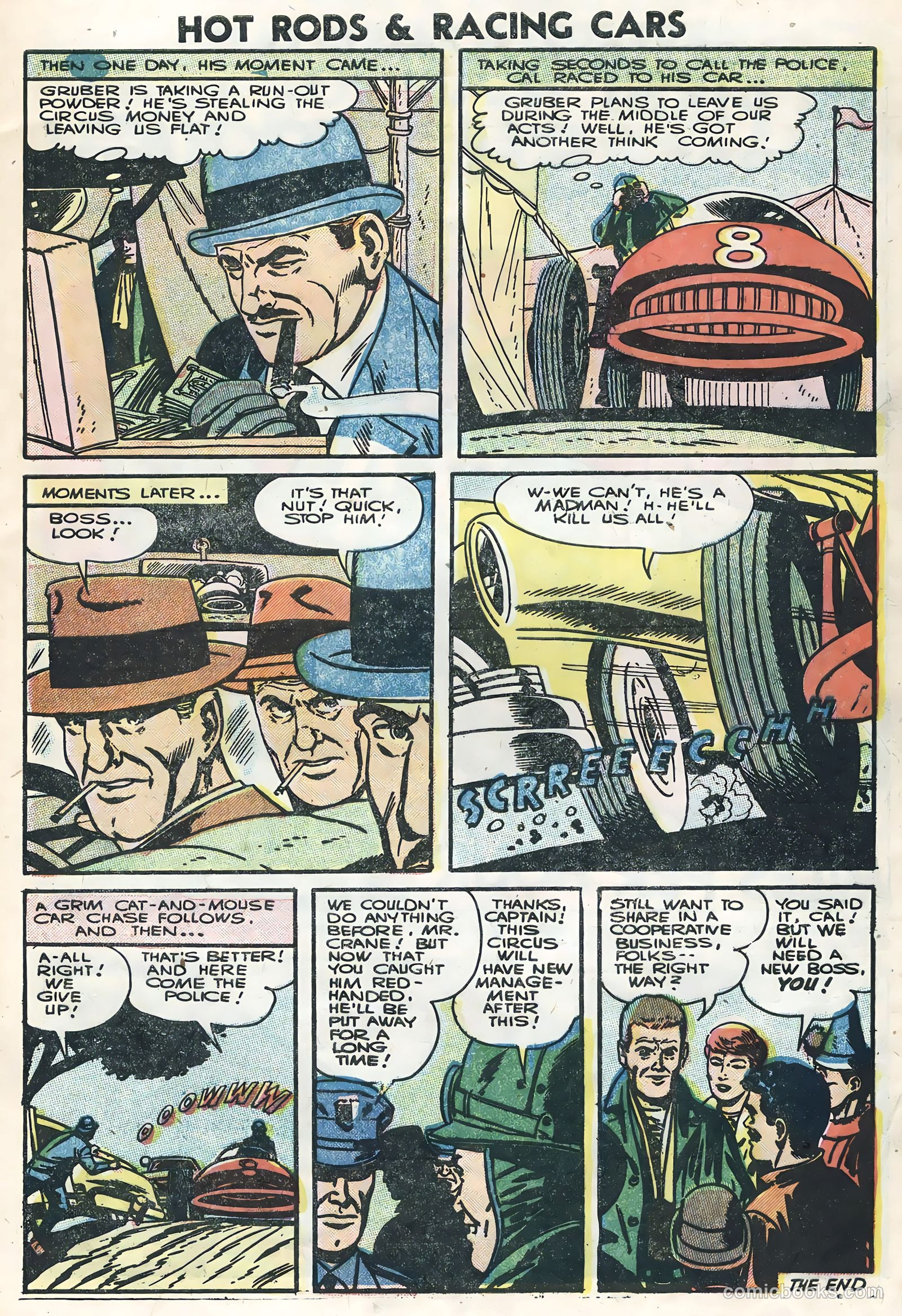 Hot Rods and Racing Cars #27 (1956) — page 9 of 36