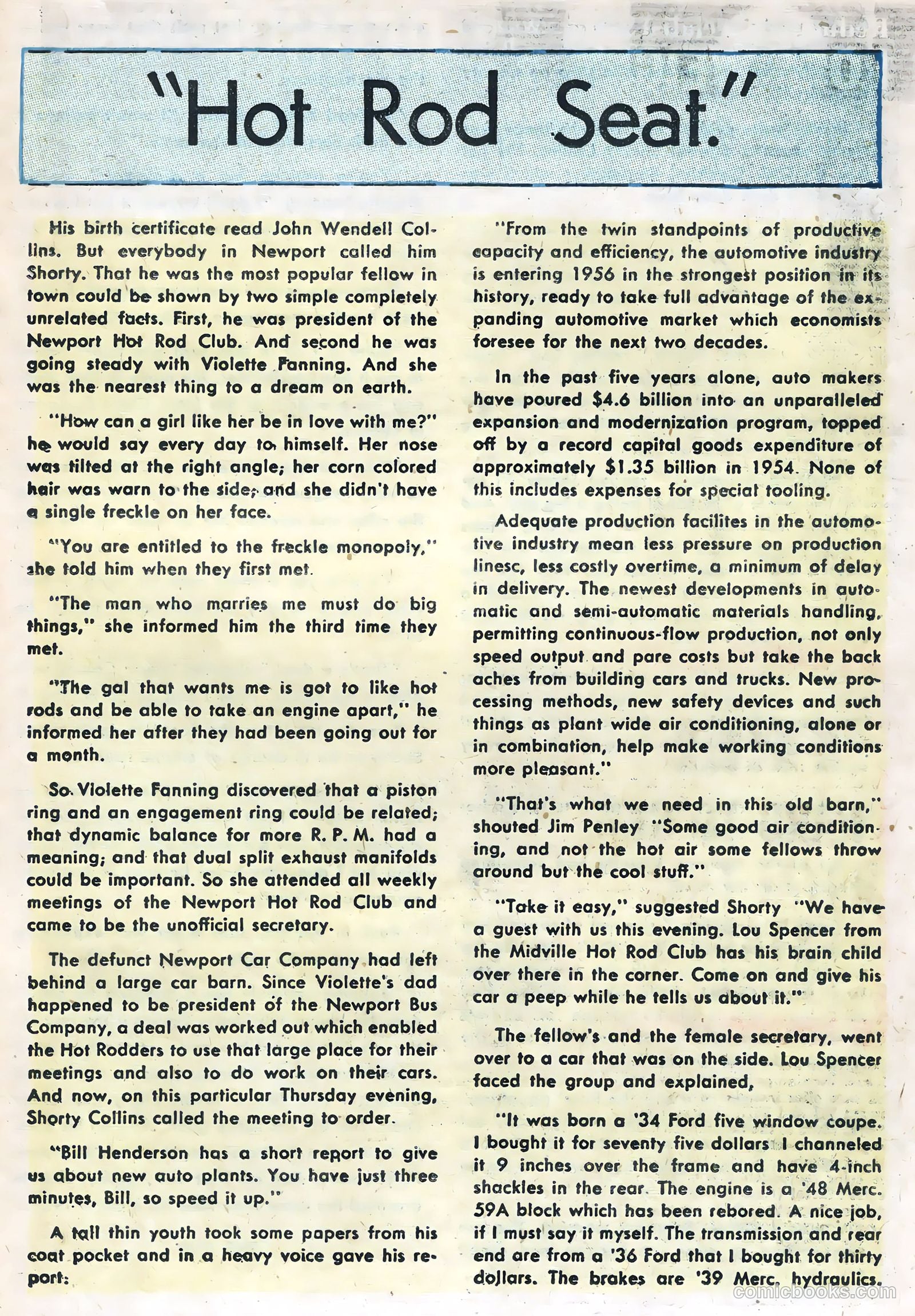Hot Rods and Racing Cars #27 (1956) — page 23 of 36