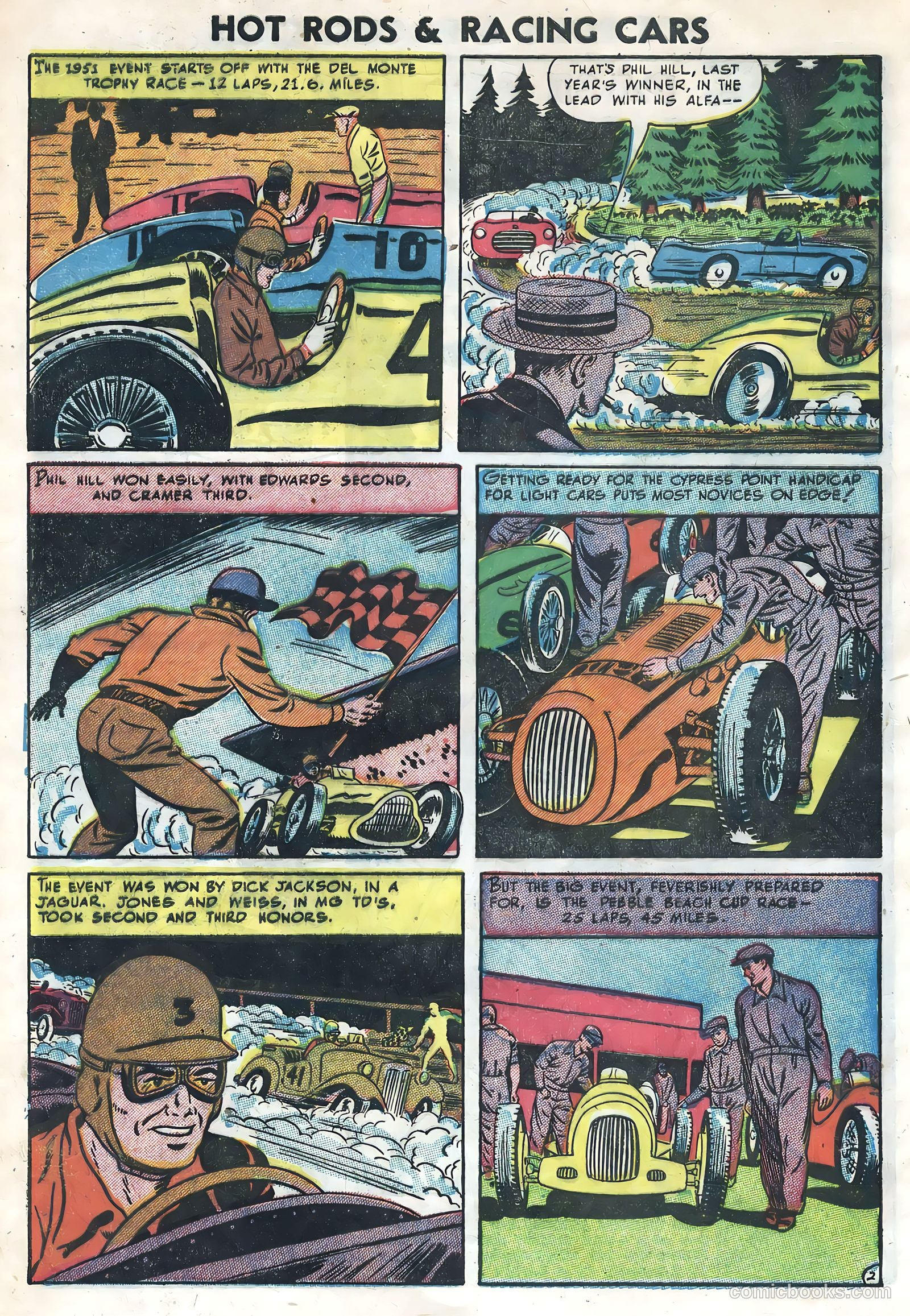 Hot Rods and Racing Cars #3 (1952) — page 4 of 36