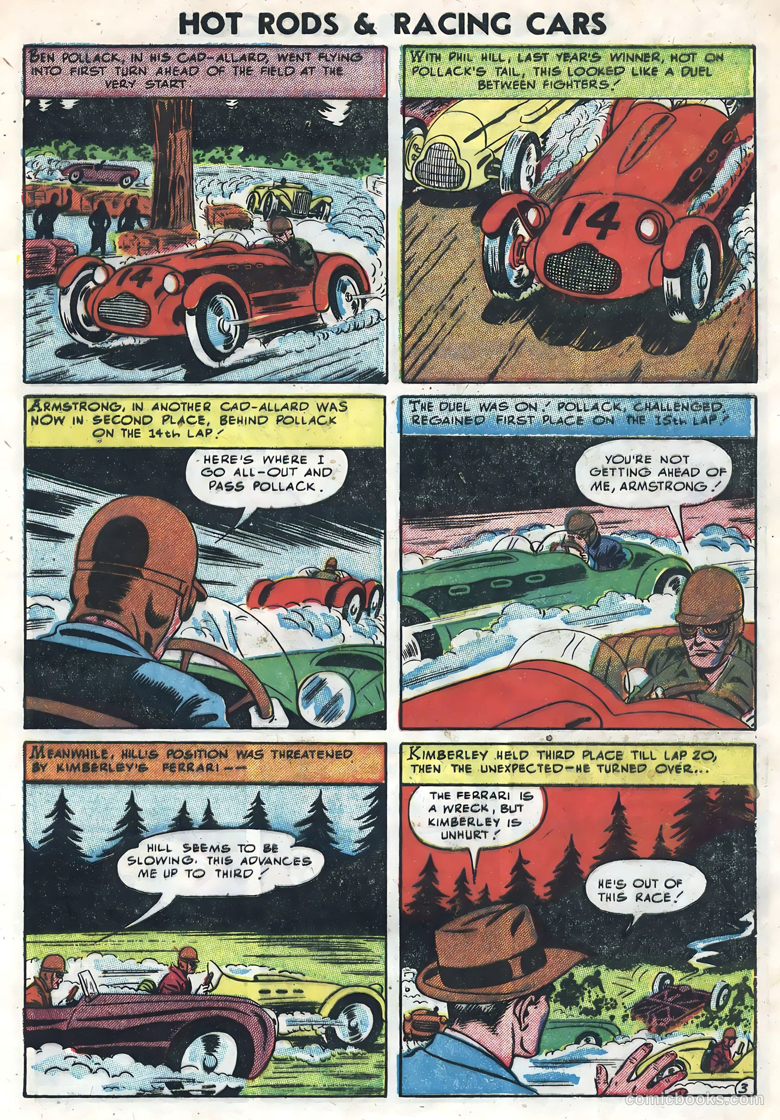 Hot Rods and Racing Cars #3 (1952) — page 5 of 36