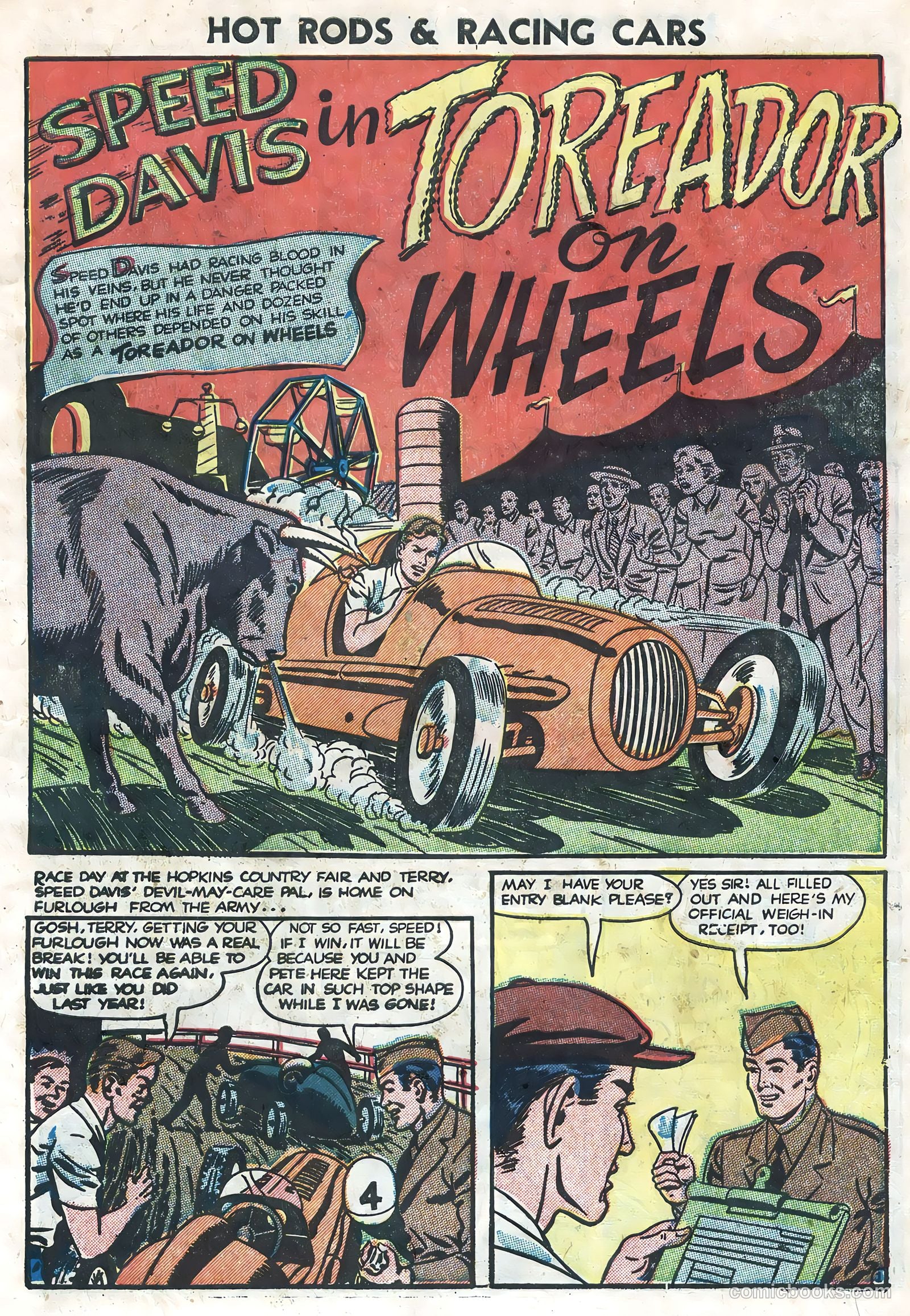 Hot Rods and Racing Cars #3 (1952) — page 7 of 36