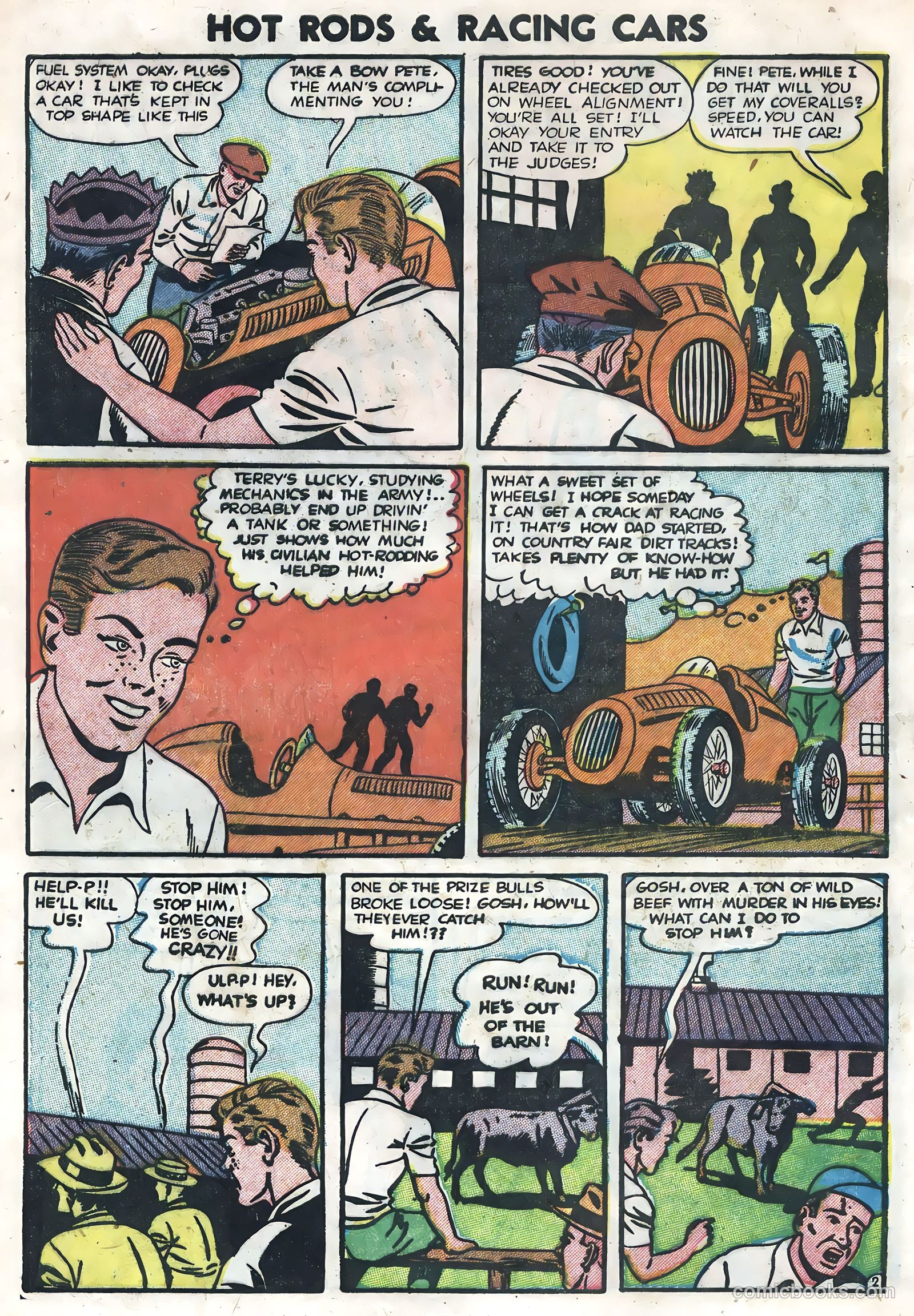 Hot Rods and Racing Cars #3 (1952) — page 8 of 36