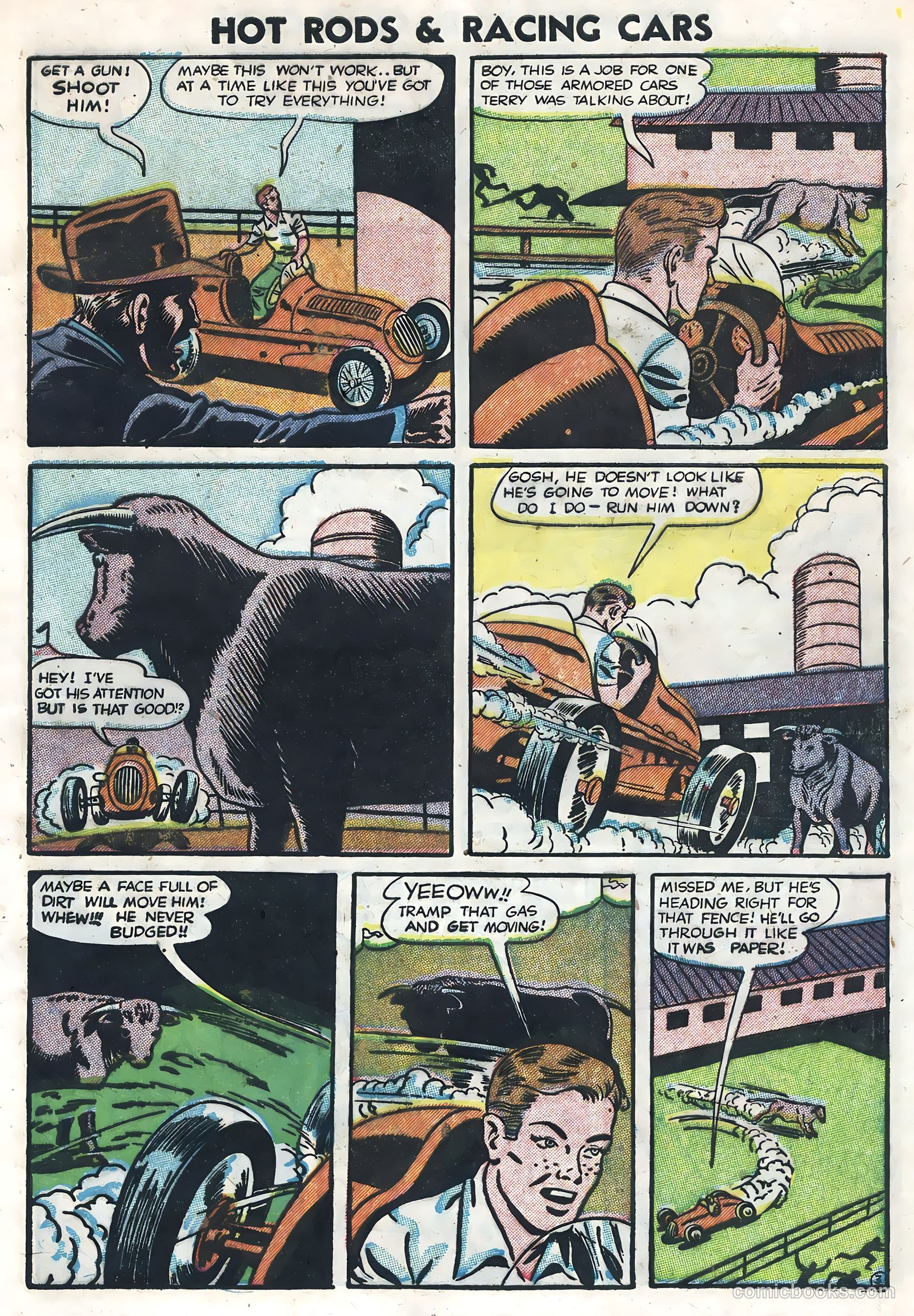 Hot Rods and Racing Cars #3 (1952) — page 9 of 36