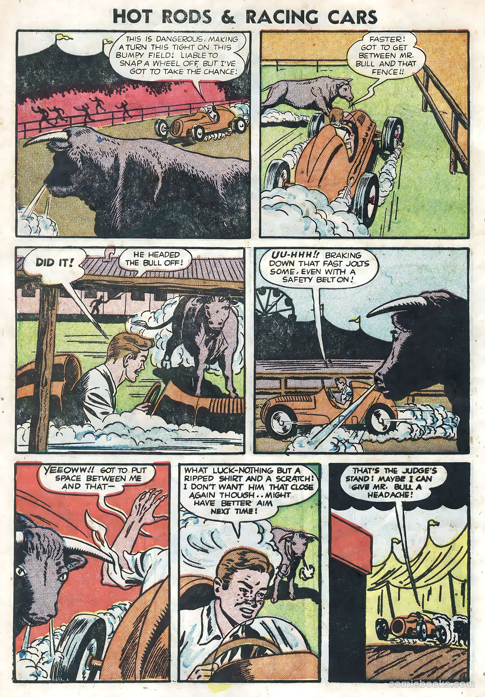 Hot Rods and Racing Cars #3 (1952) — page 10 of 36