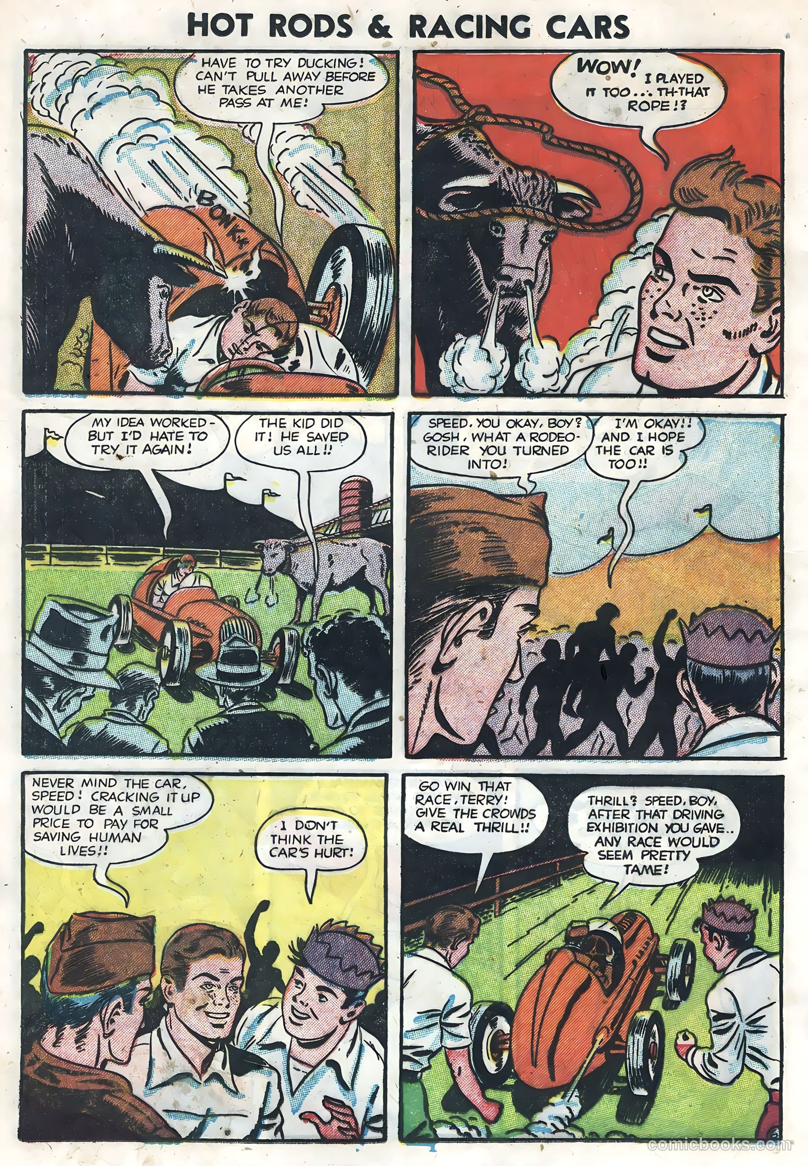Hot Rods and Racing Cars #3 (1952) — page 12 of 36