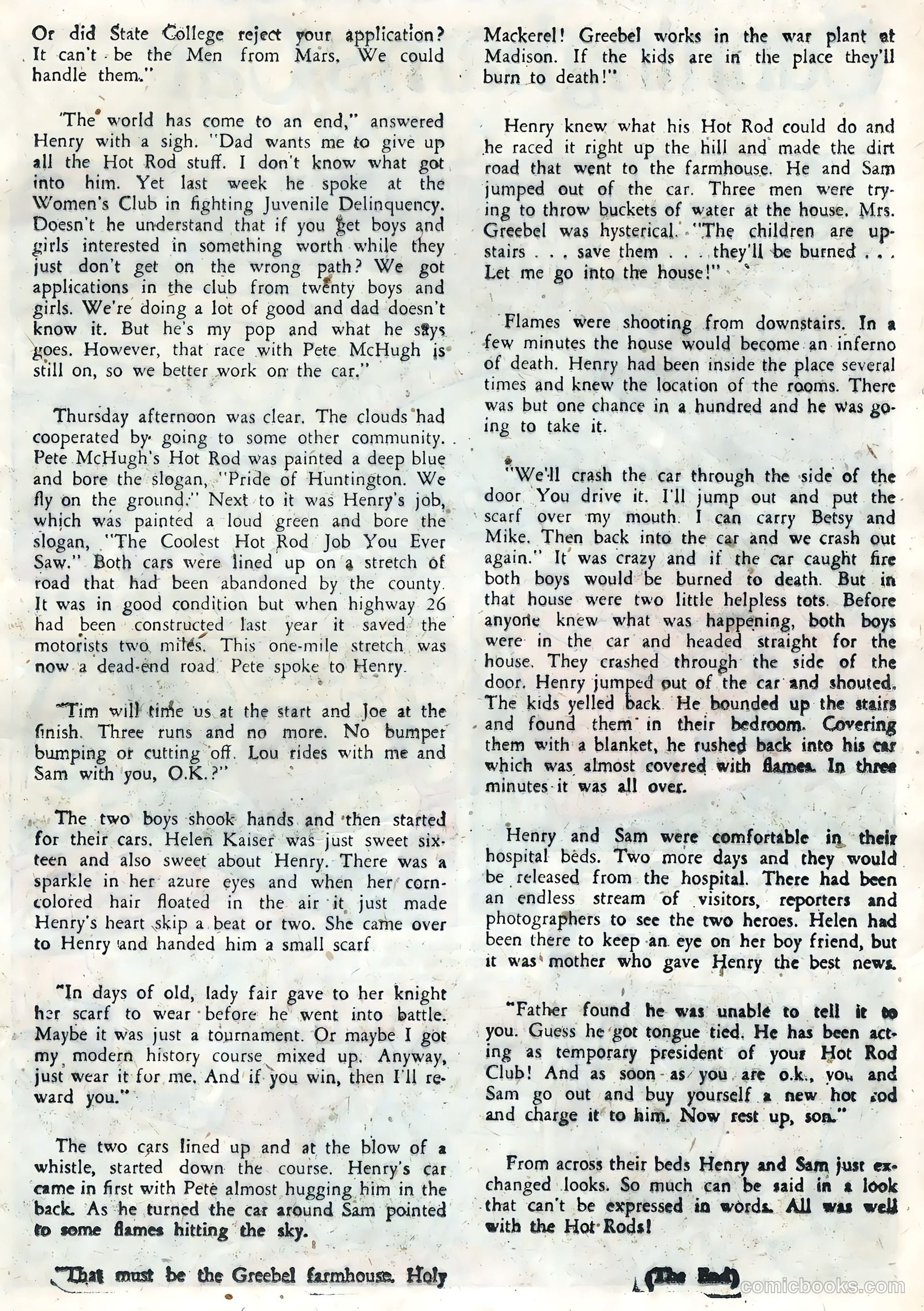Hot Rods and Racing Cars #3 (1952) — page 17 of 36