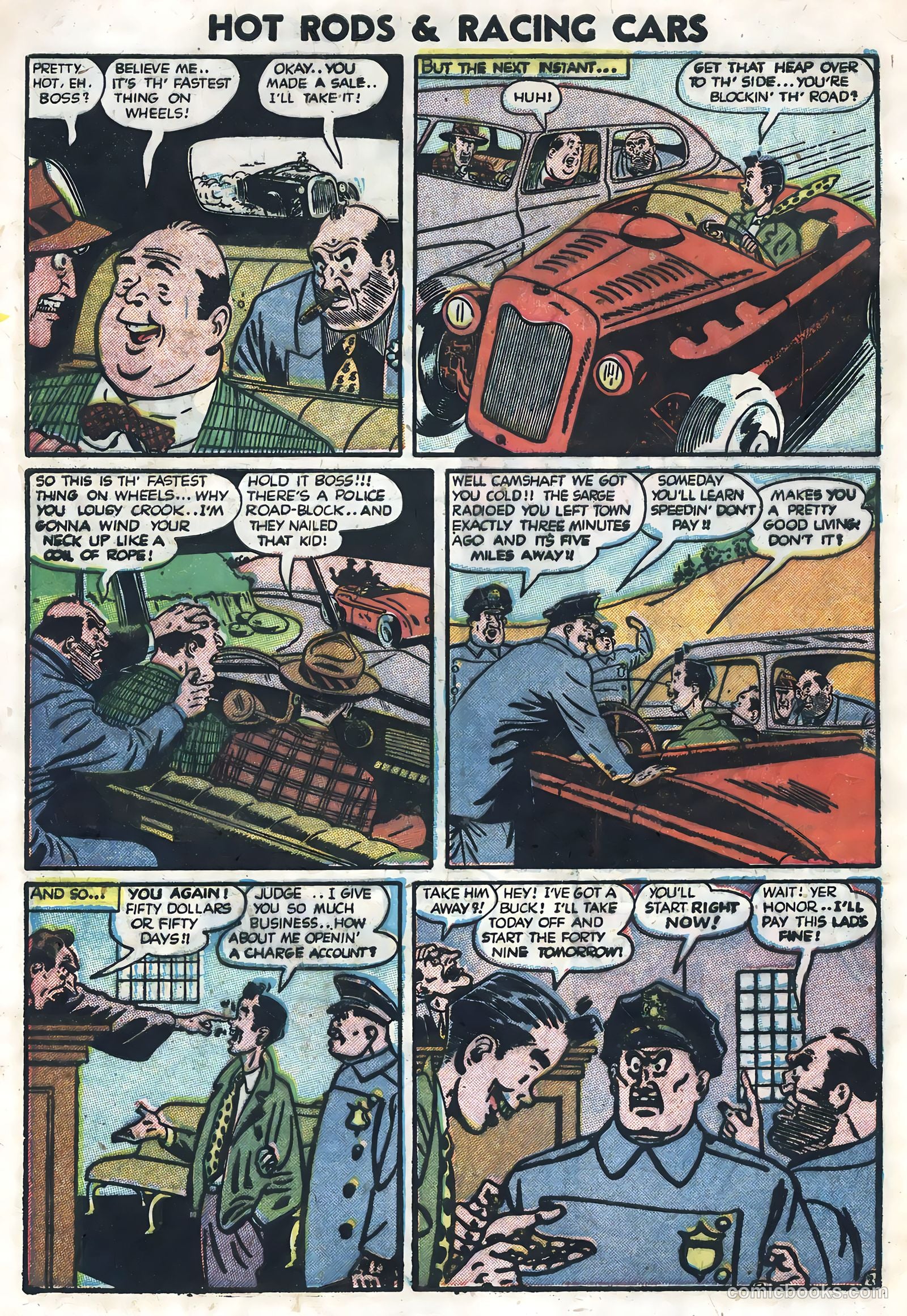Hot Rods and Racing Cars #3 (1952) — page 28 of 36