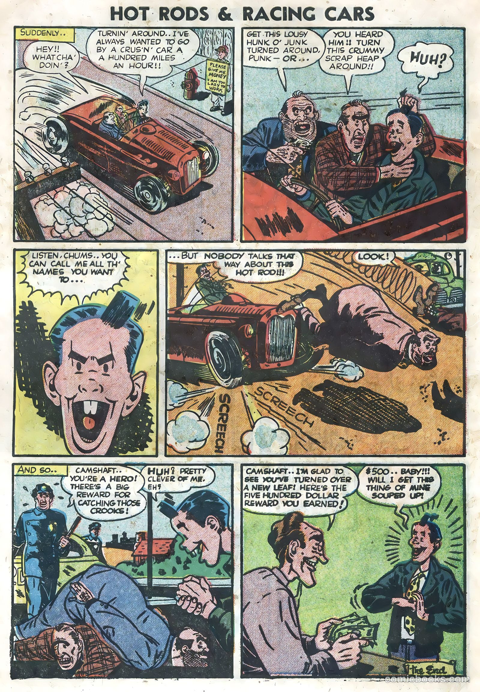 Hot Rods and Racing Cars #3 (1952) — page 30 of 36