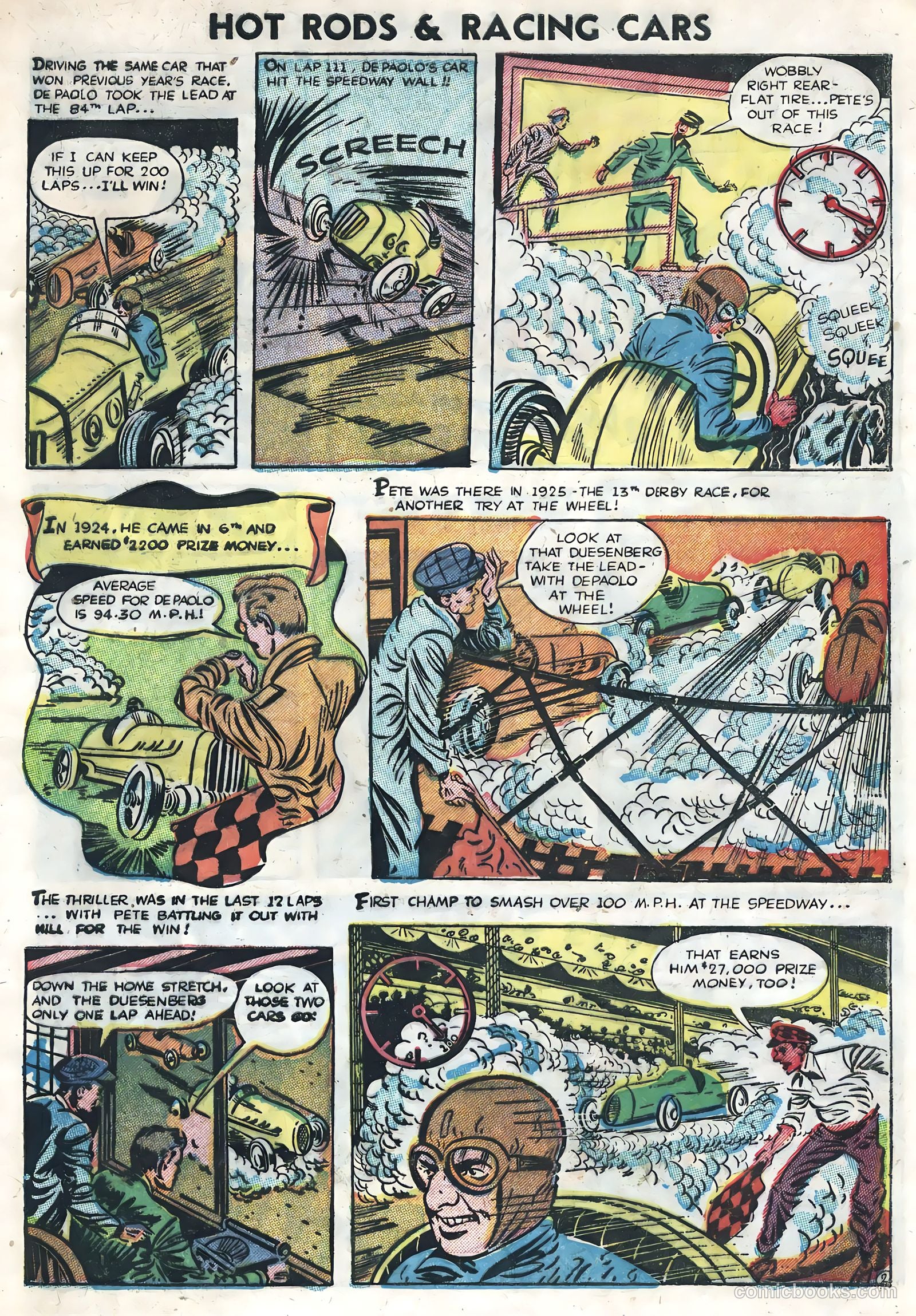 Hot Rods and Racing Cars #3 (1952) — page 33 of 36