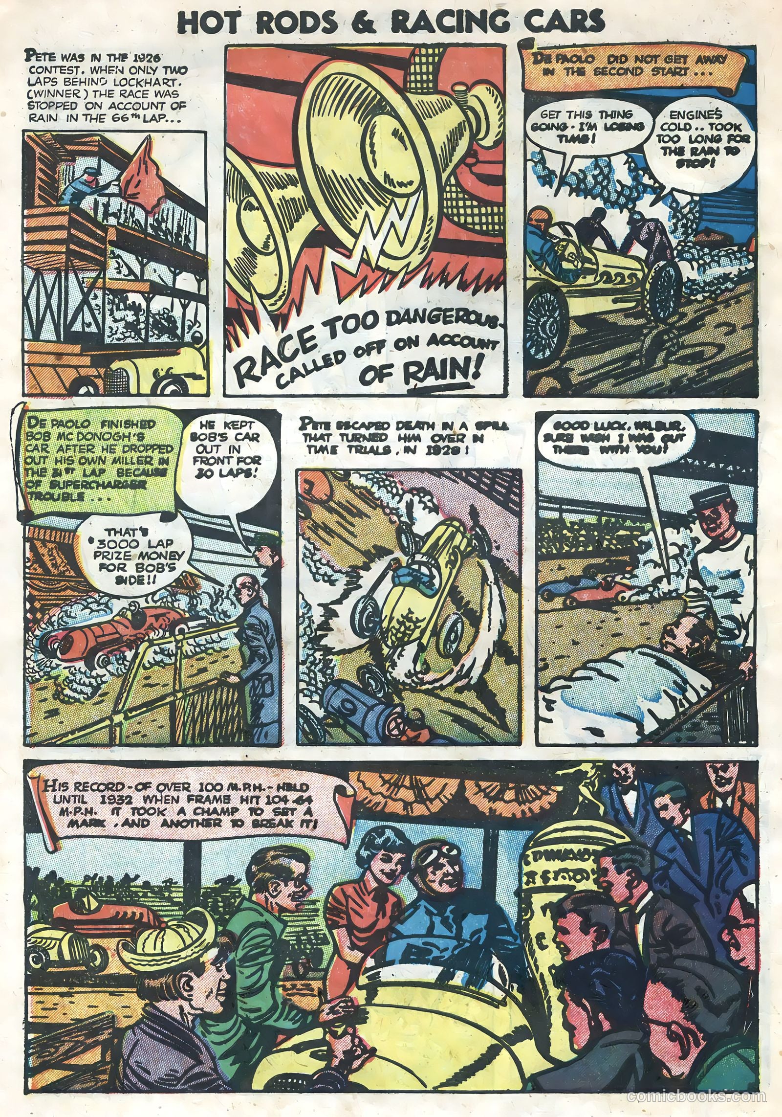Hot Rods and Racing Cars #3 (1952) — page 34 of 36