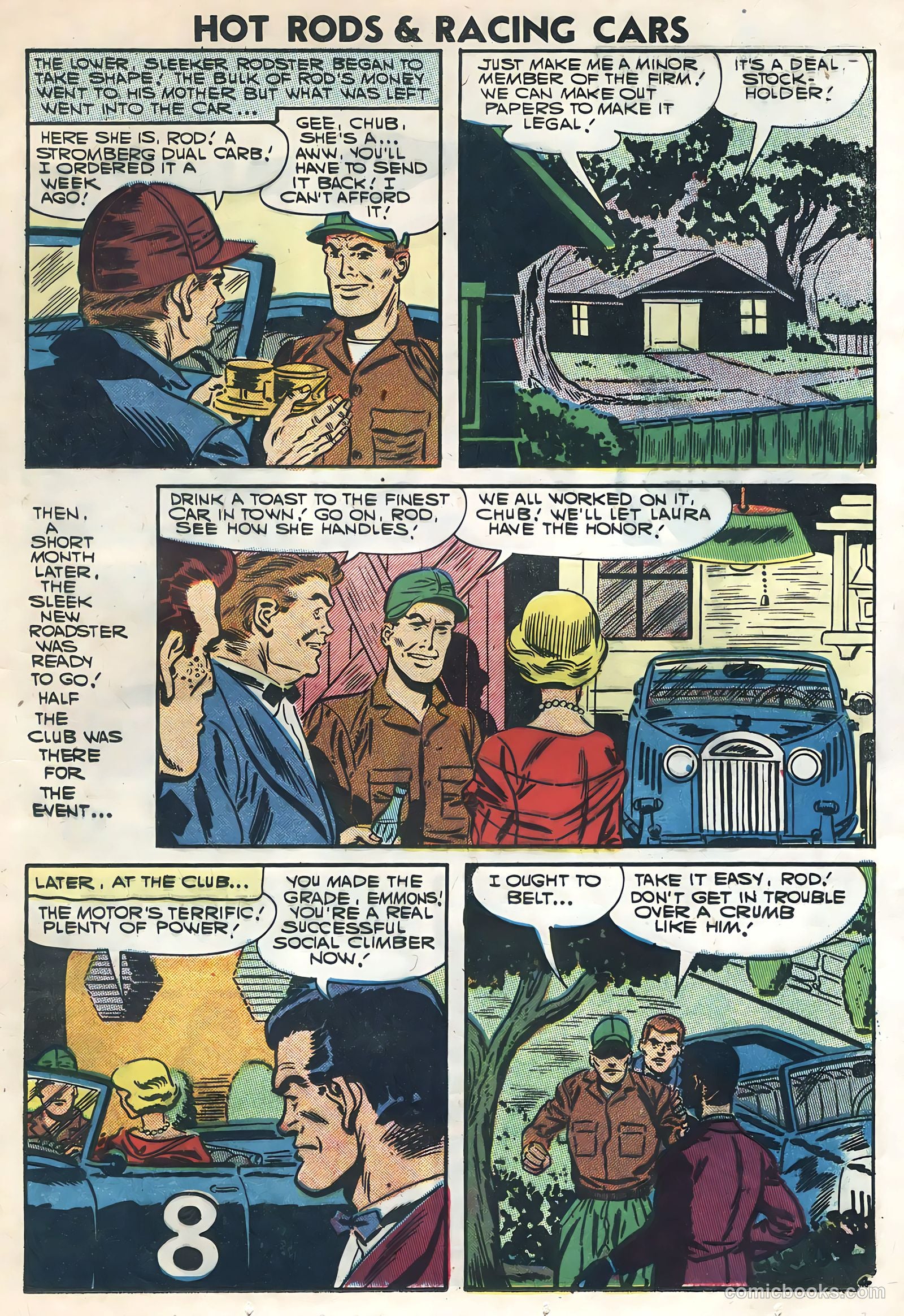 Hot Rods and Racing Cars #30 (1957) — page 13 of 36