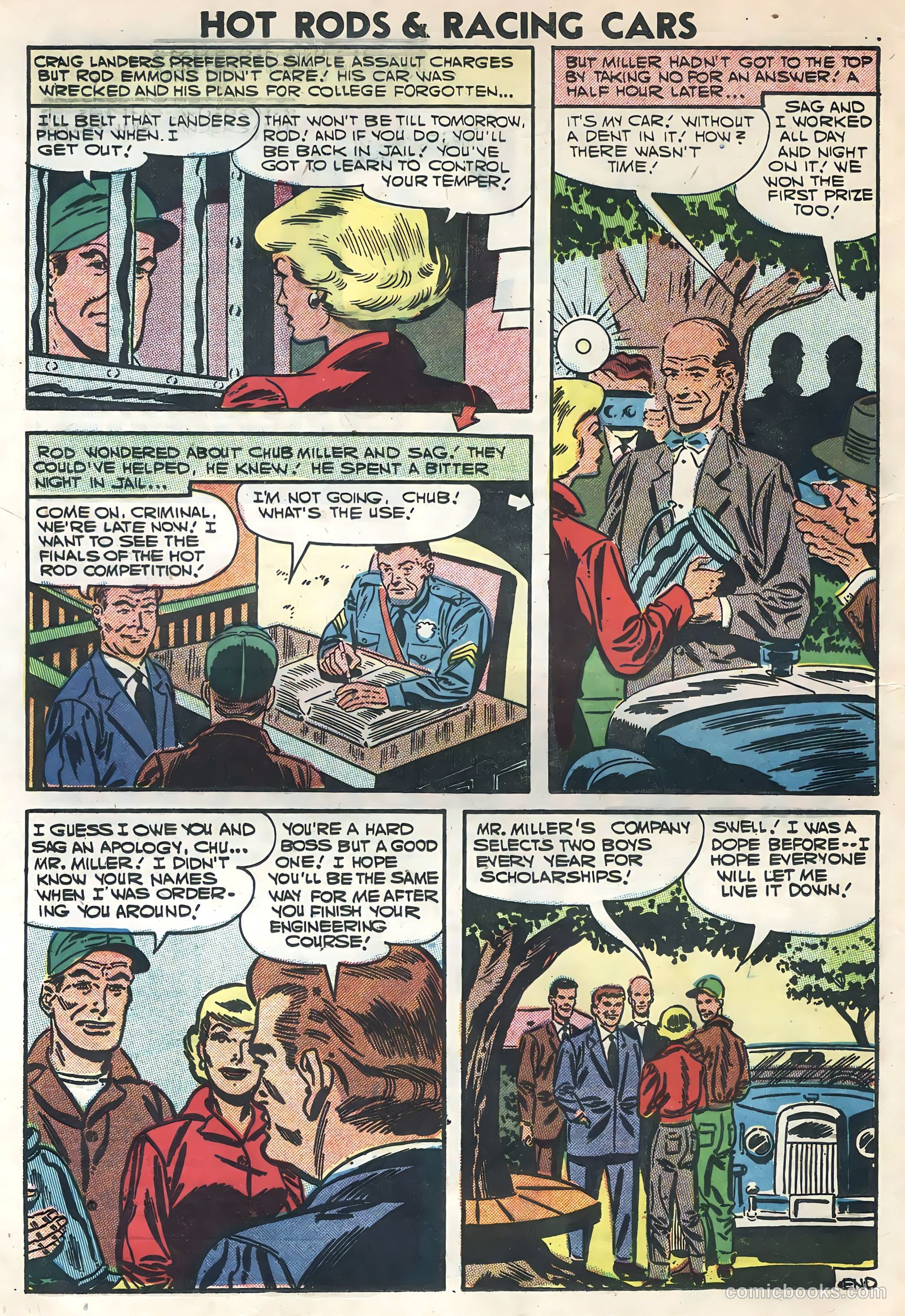 Hot Rods and Racing Cars #30 (1957) — page 16 of 36