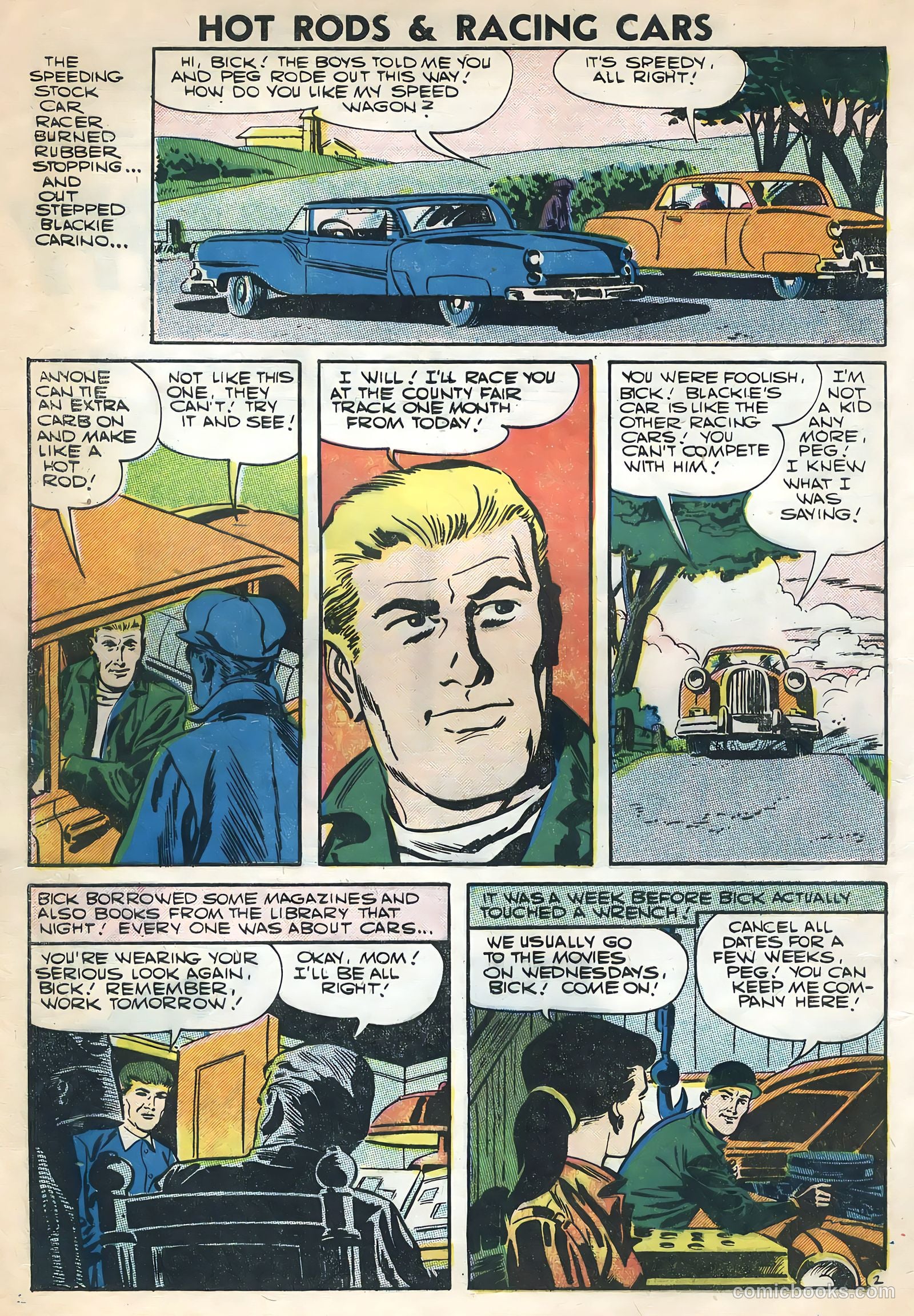 Hot Rods and Racing Cars #31 (1957) — page 4 of 36