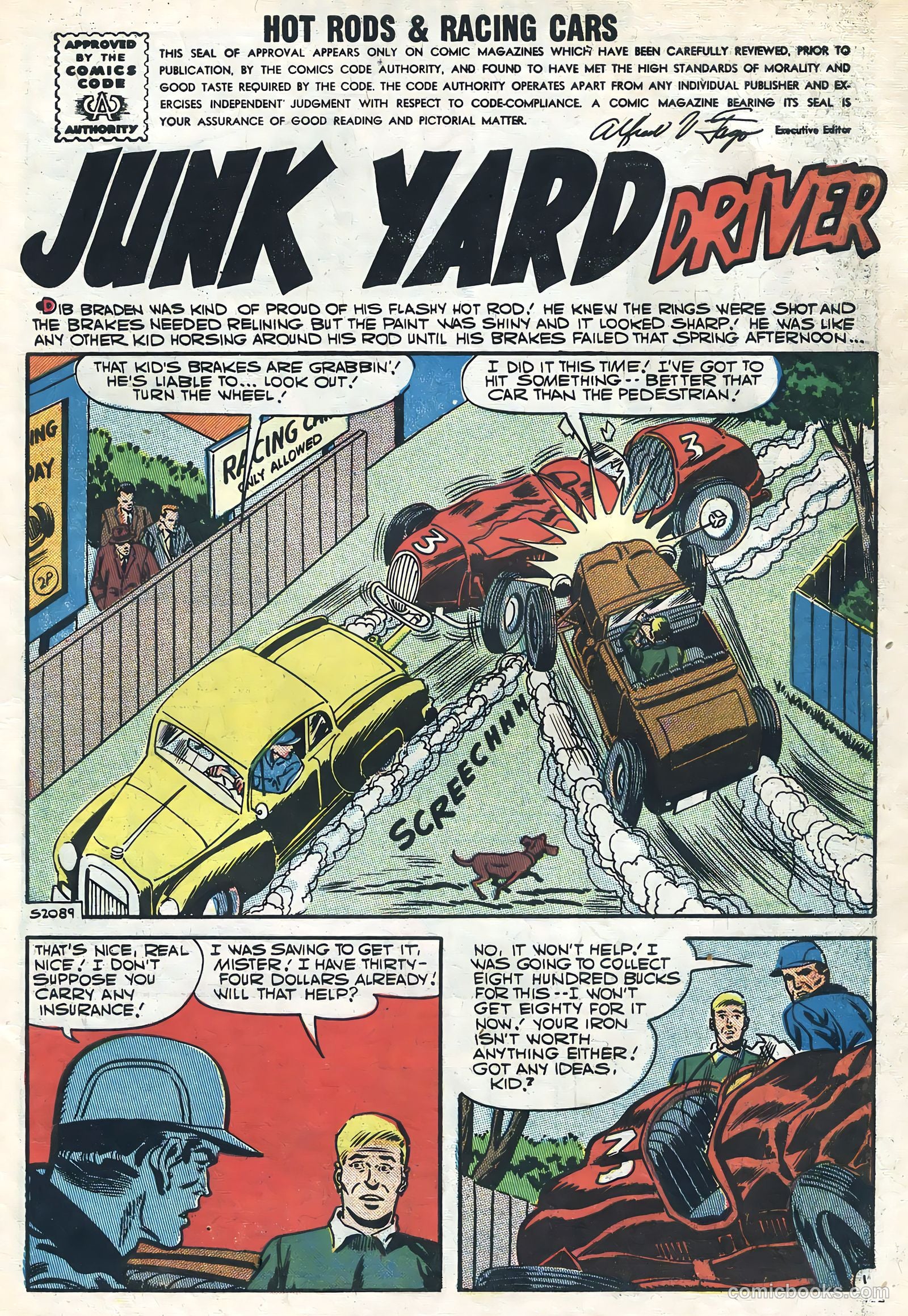 Hot Rods and Racing Cars #32 (1957) — page 3 of 36