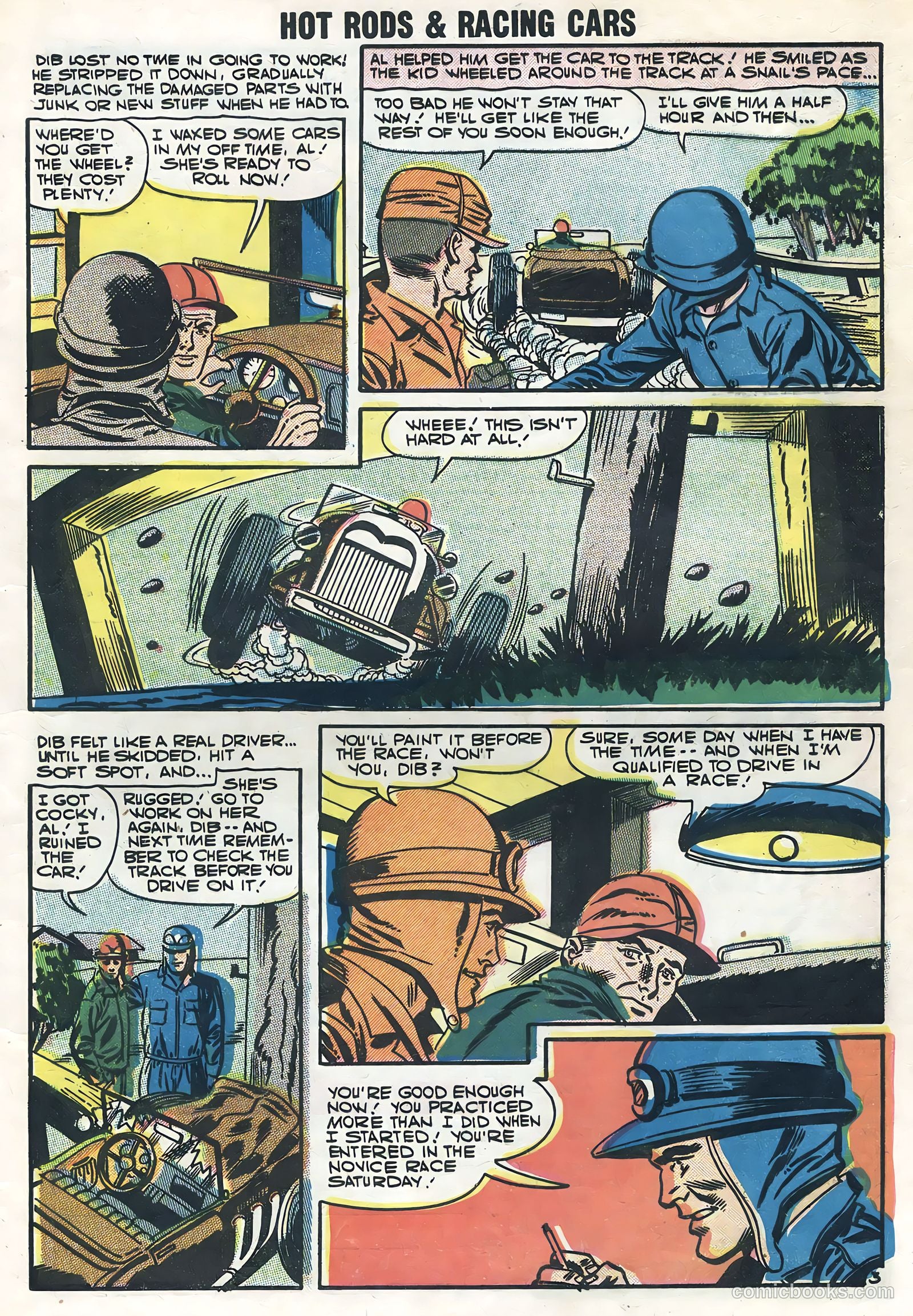 Hot Rods and Racing Cars #32 (1957) — page 5 of 36